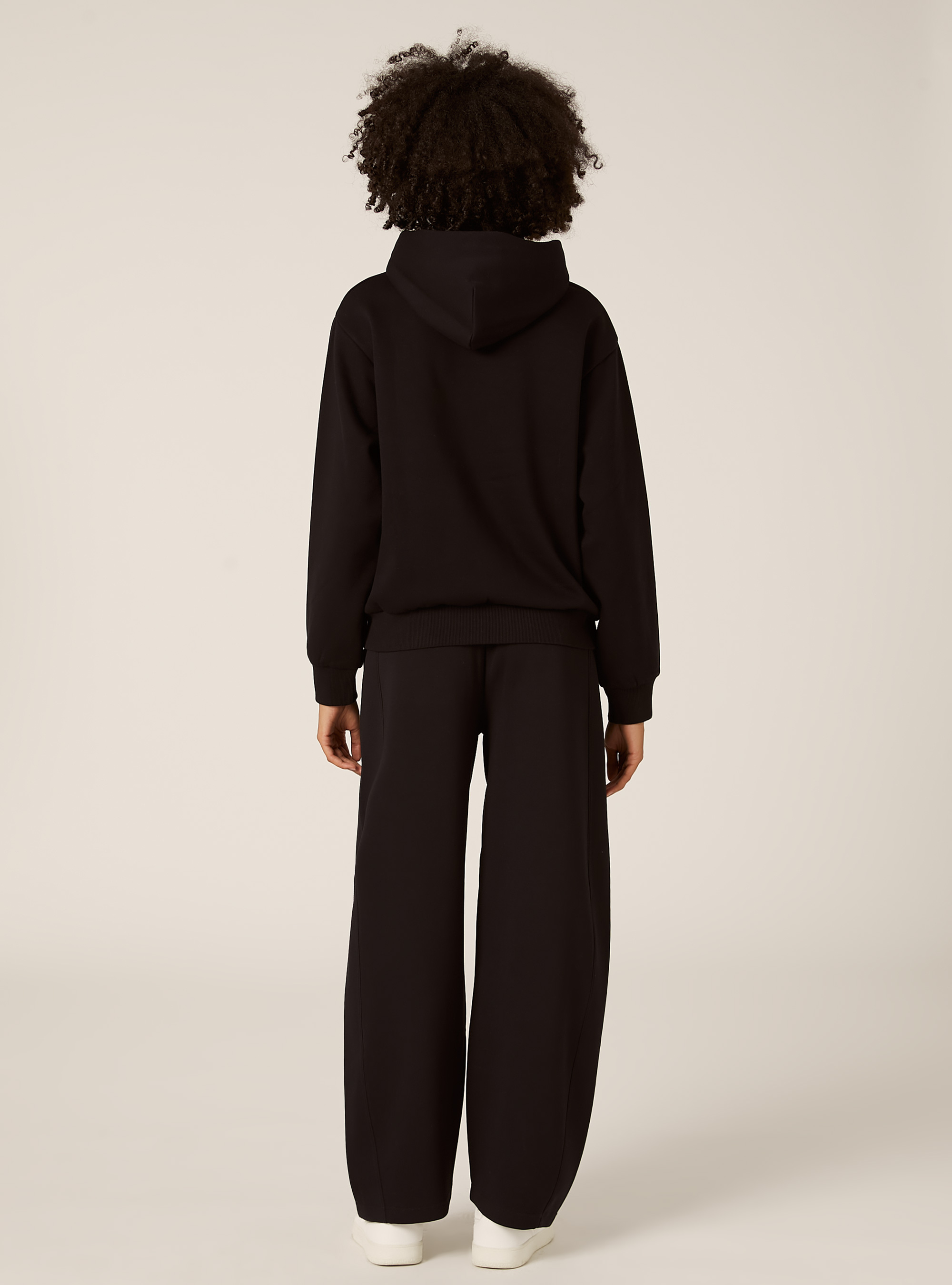 Felpa boxy over fit, BK1 BLACK