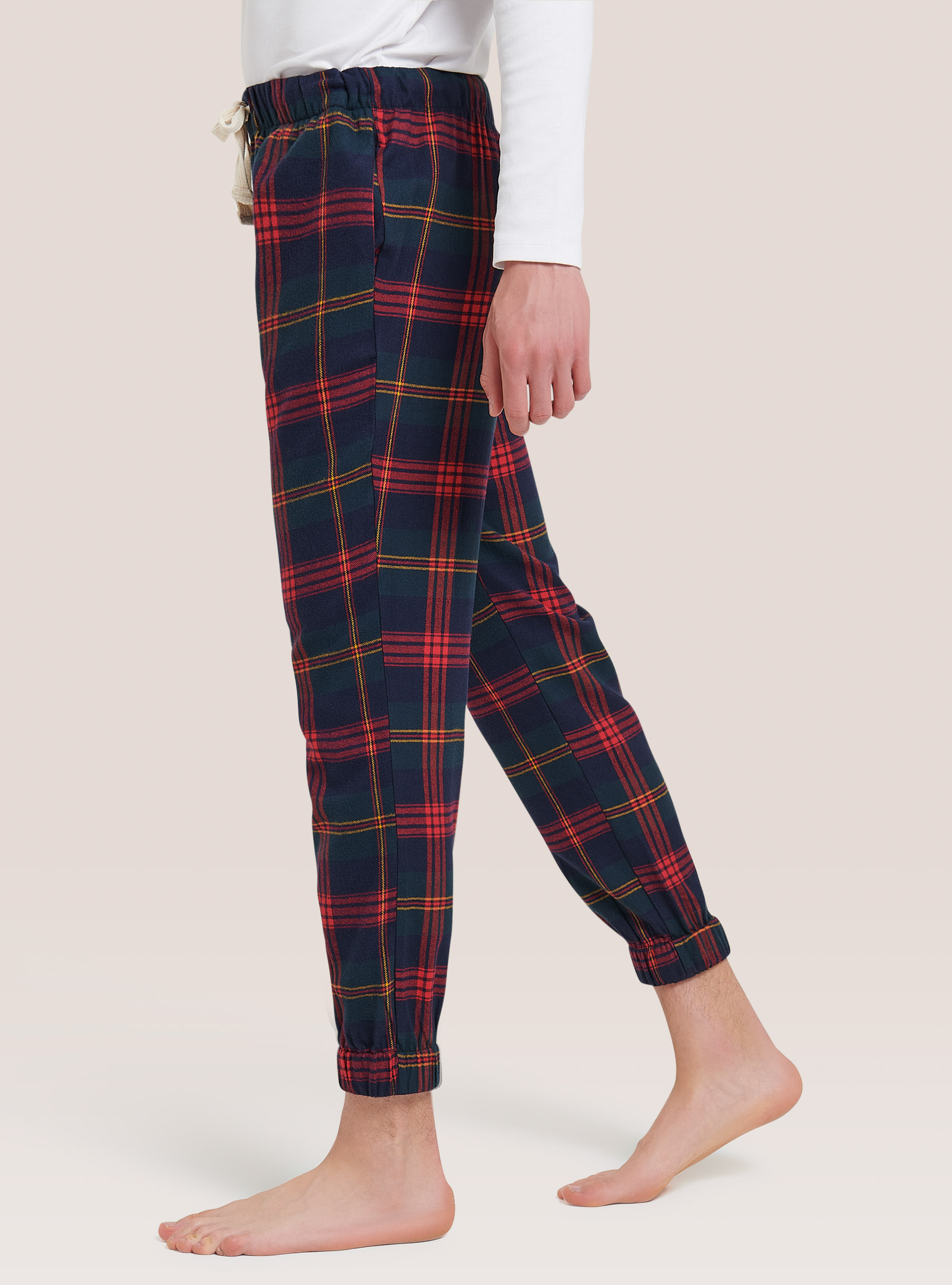 Tartan pyjama trousers, NA1 NAVY DARK