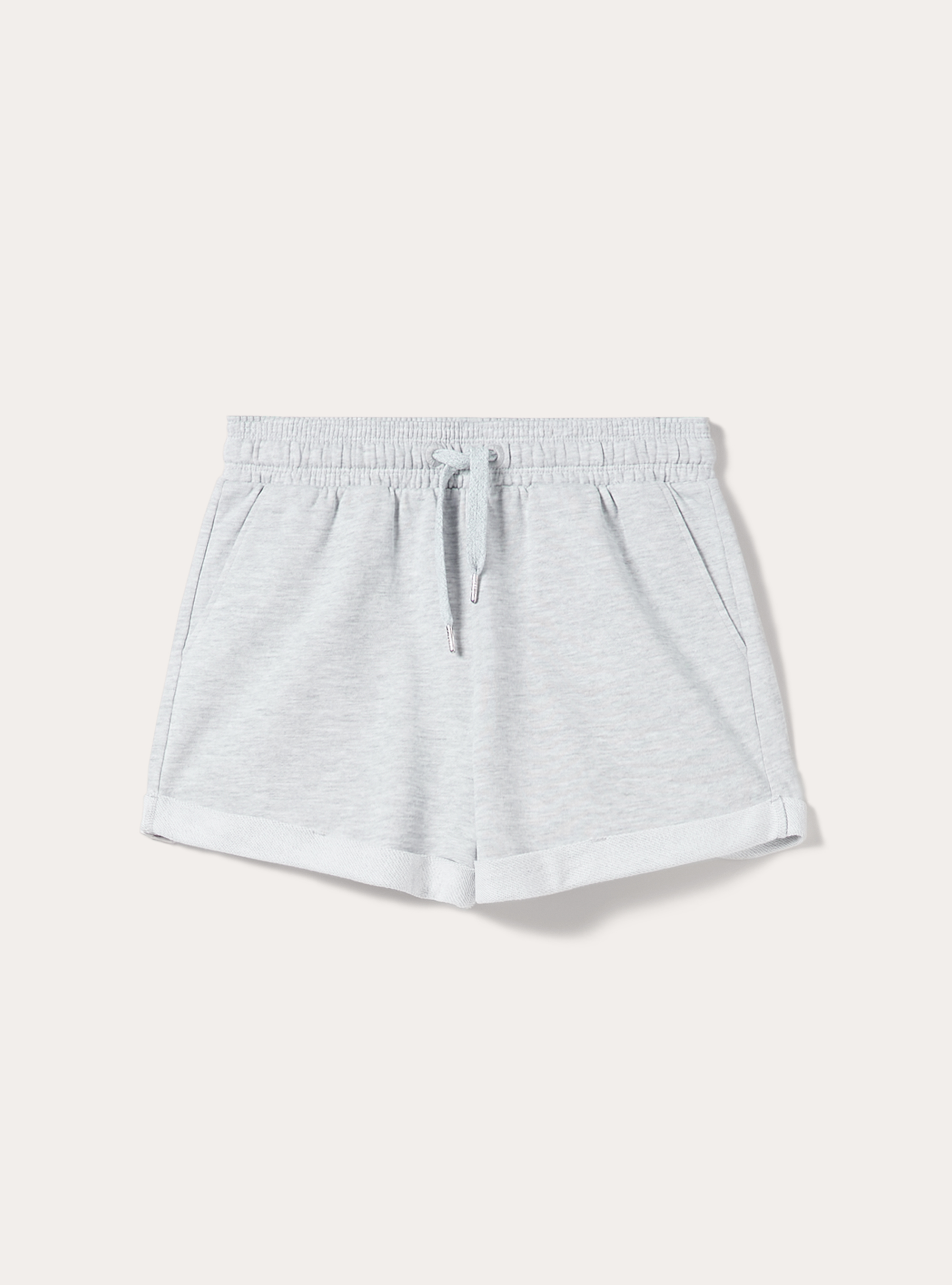 Plush shorts with laces