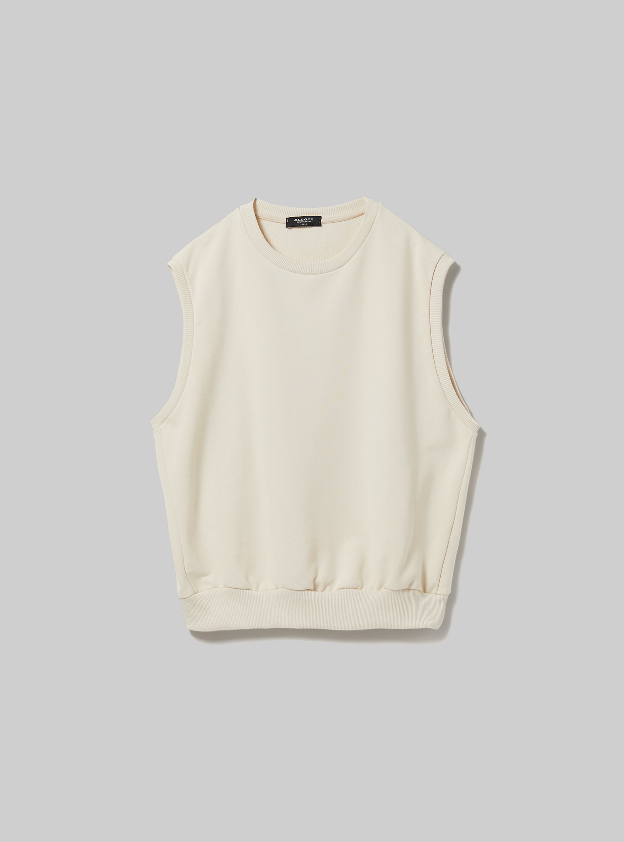 Felpa gilet boxy fit, SA2 SAND MEDIUM