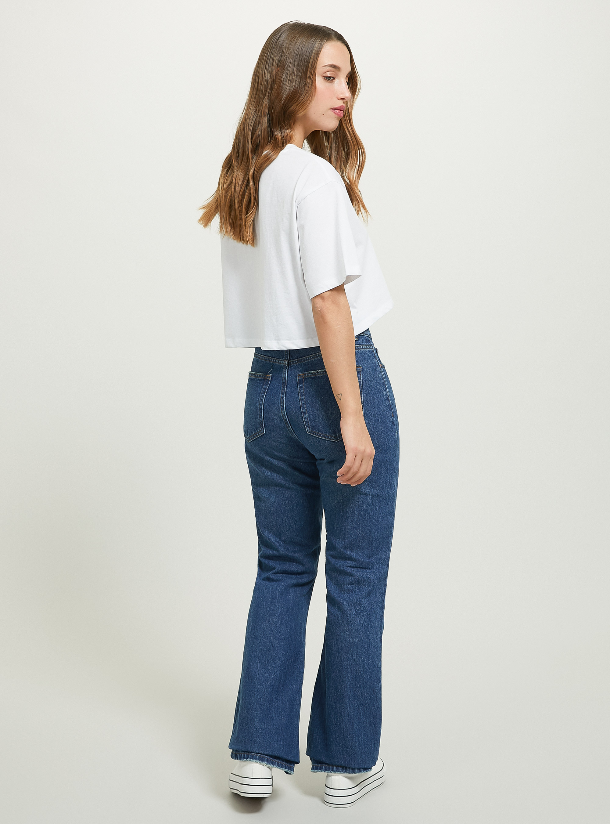 Bootcut jeans, D003 MEDIUM BLUE