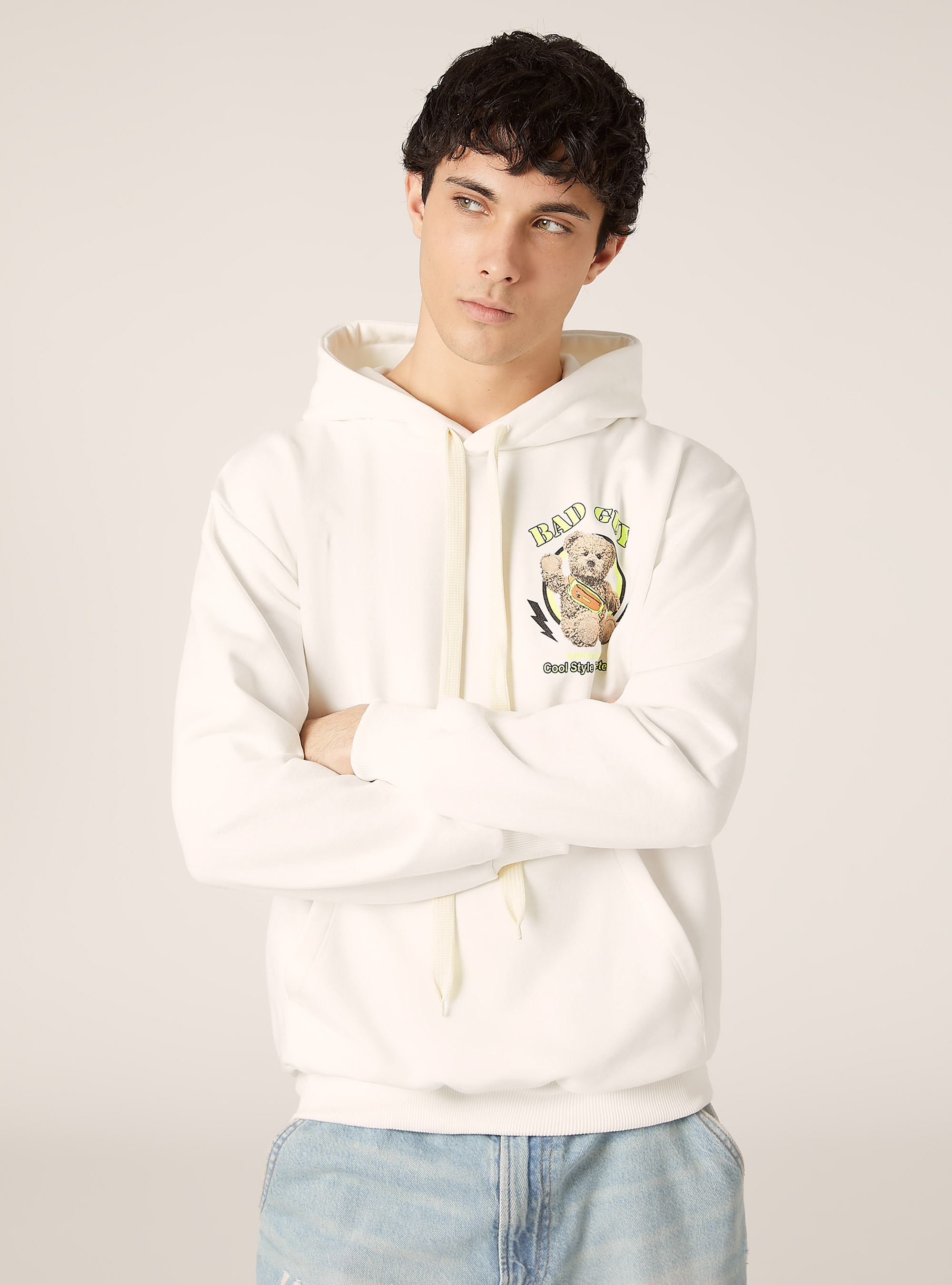 POP STATEMENT hoodie, WH2 WHITE