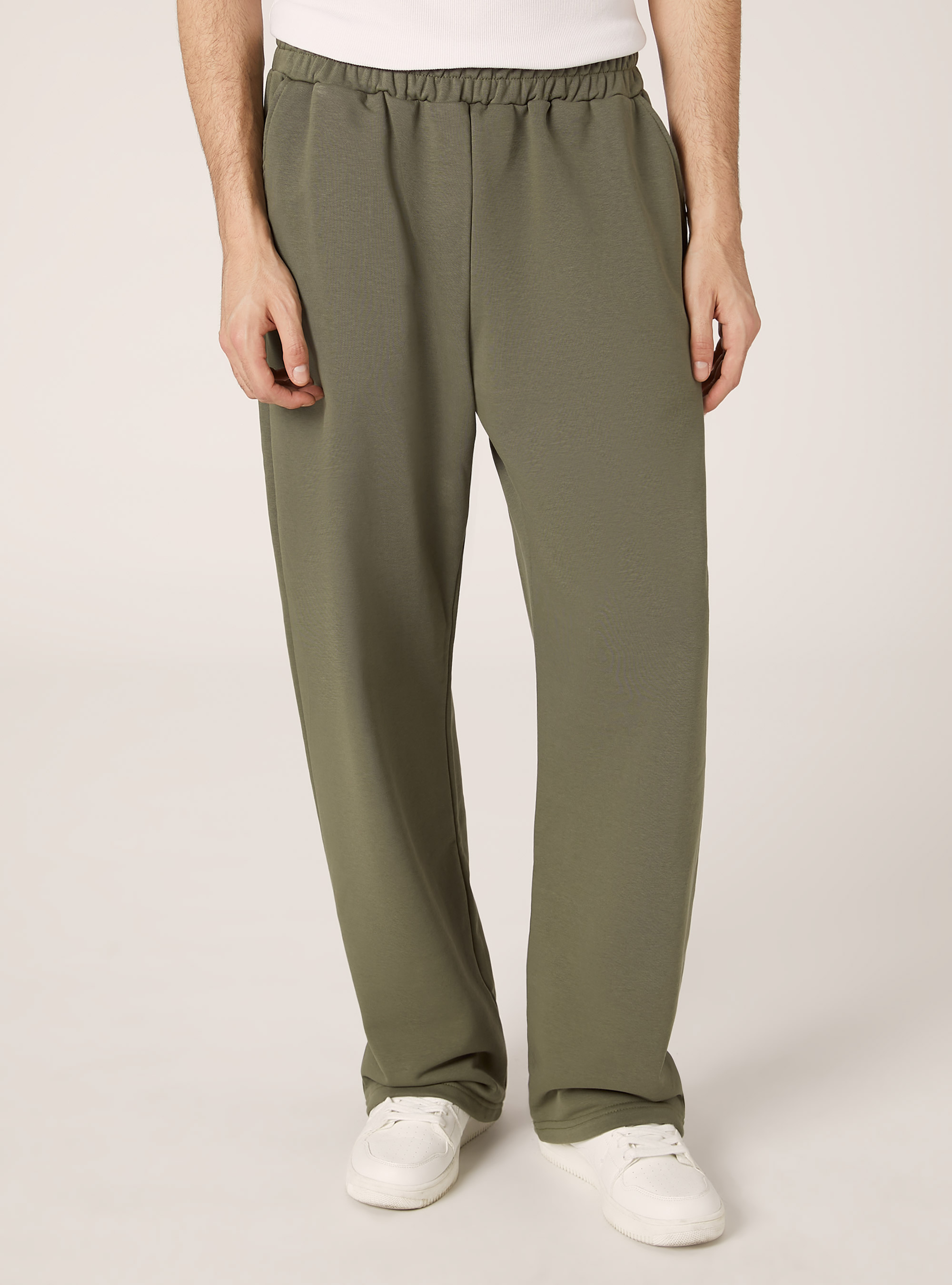 Loose Fit Plush Pants, KY2 KAKY MEDIUM