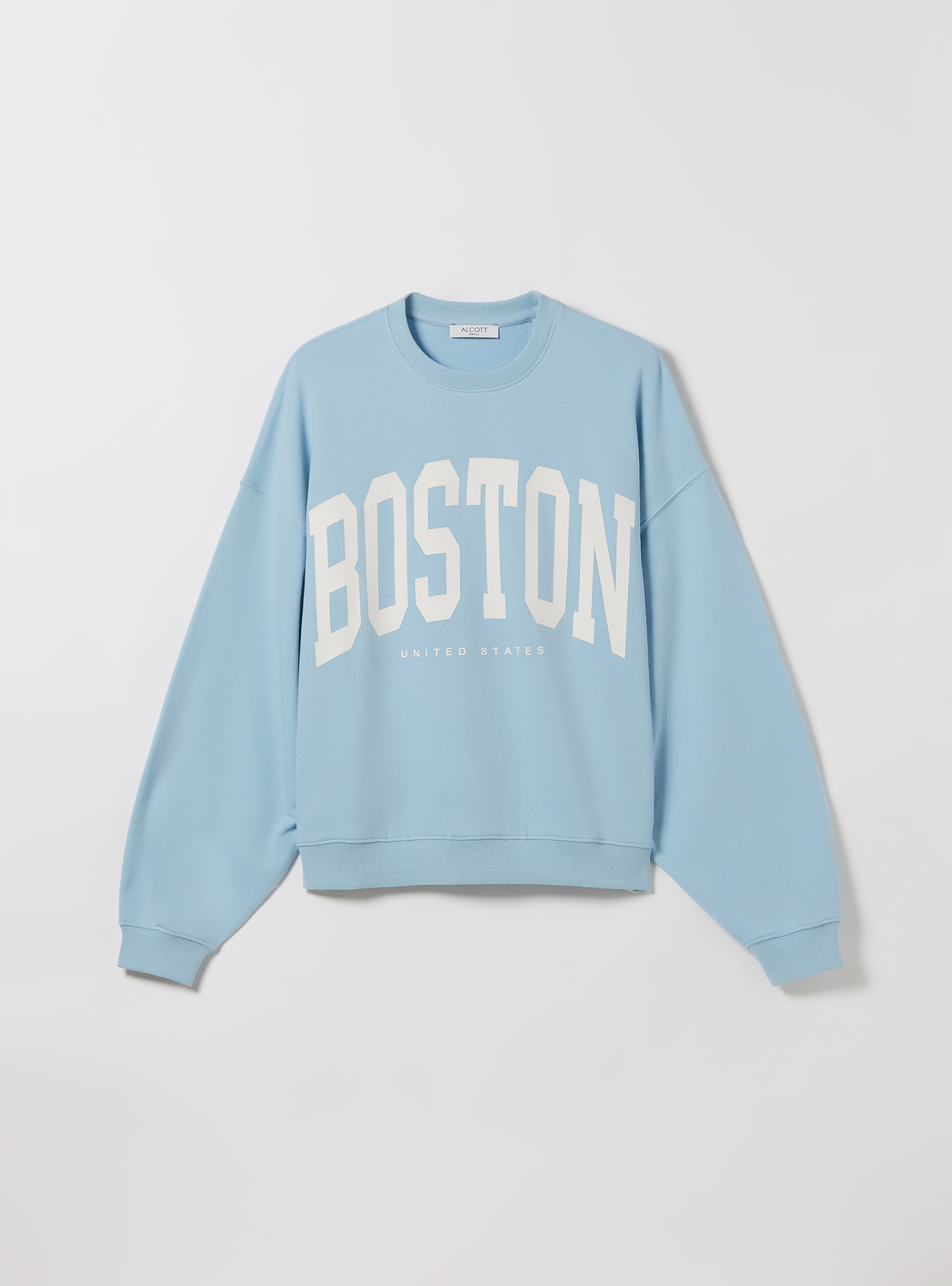 Sweat oversize avec imprime, AZ3 AZURE LIGHT