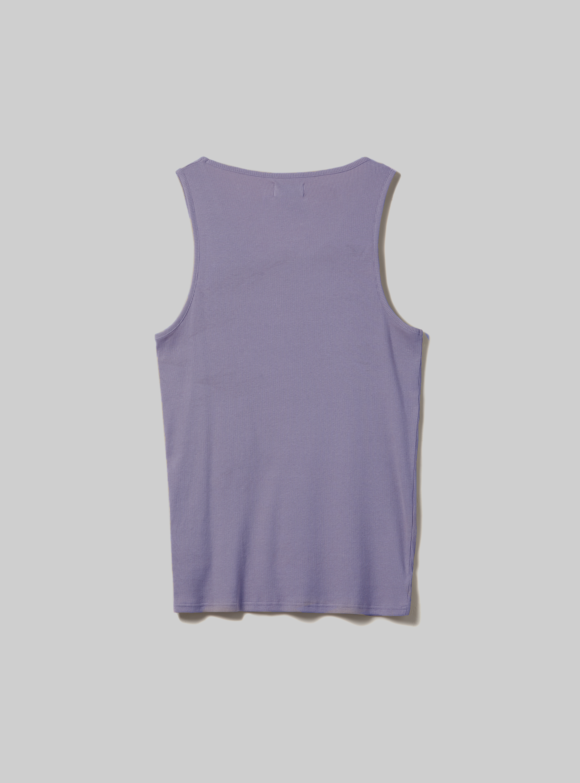 Solid-coloured rib tank top, LC2 LILLAC MEDIUM