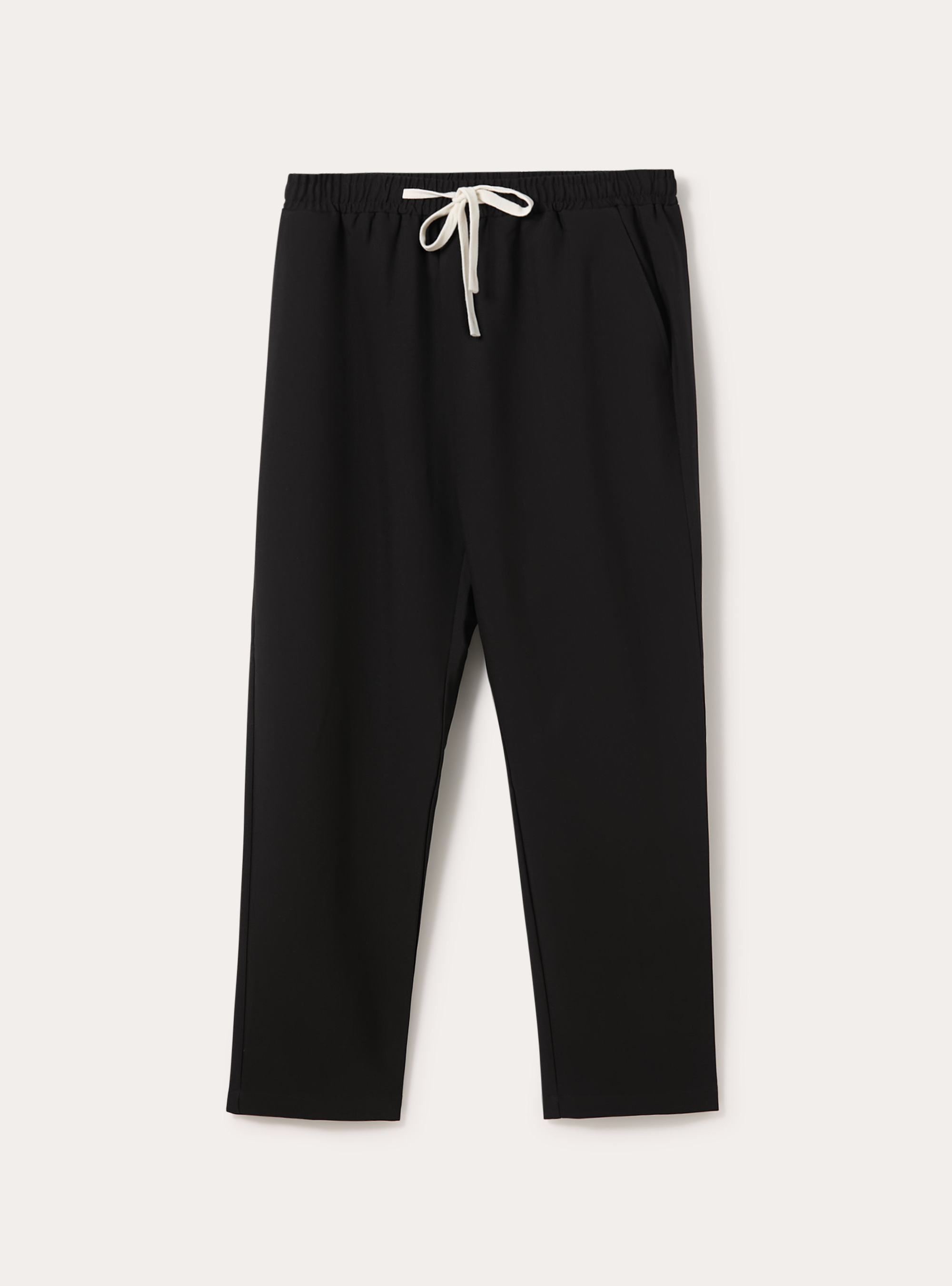 Twill jogger trousers, BK1 BLACK