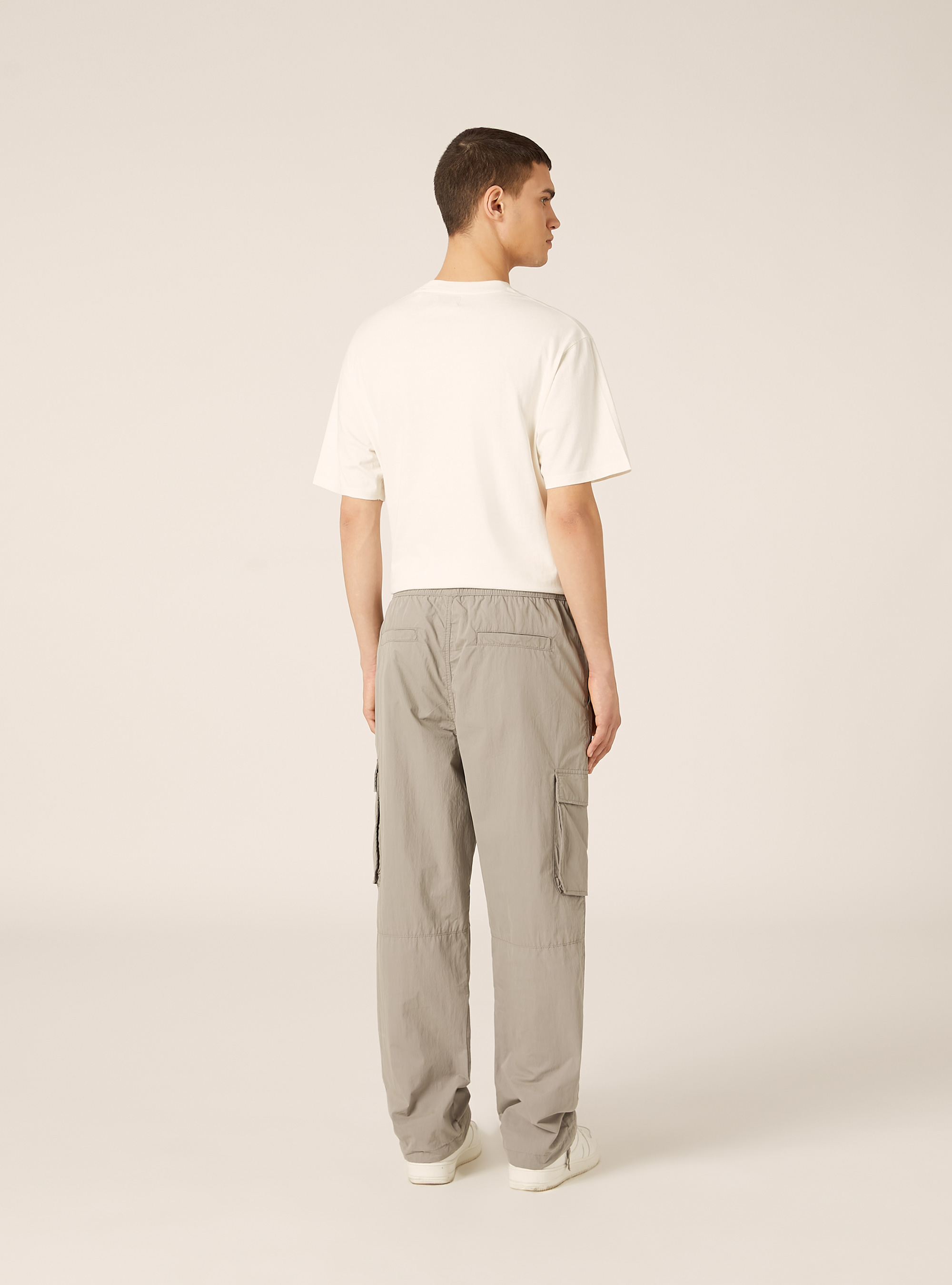 Pantaloni cargo parachute, GY3 GREY LIGHT