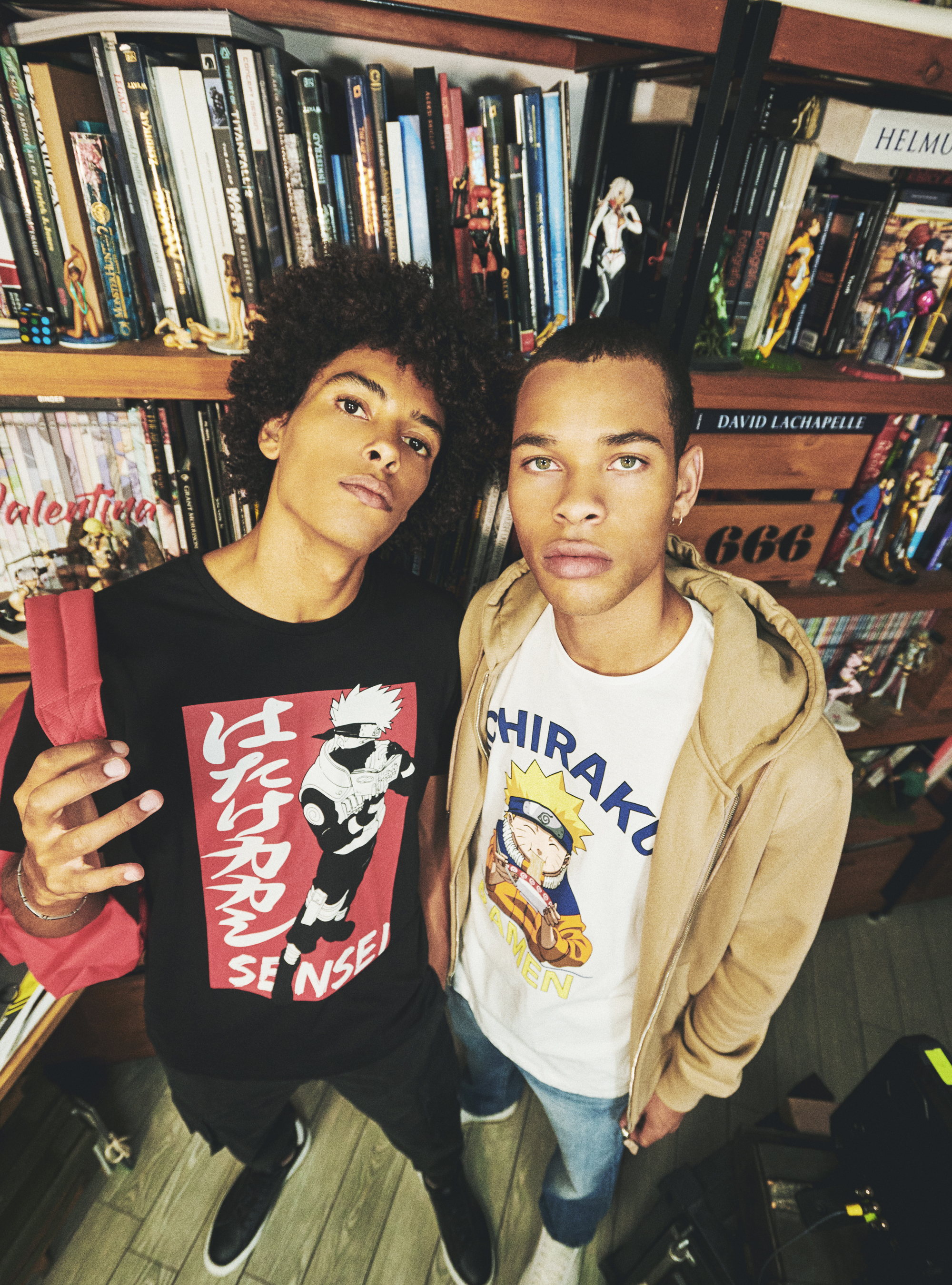 Naruto x Alcott T-shirt, BK1 BLACK