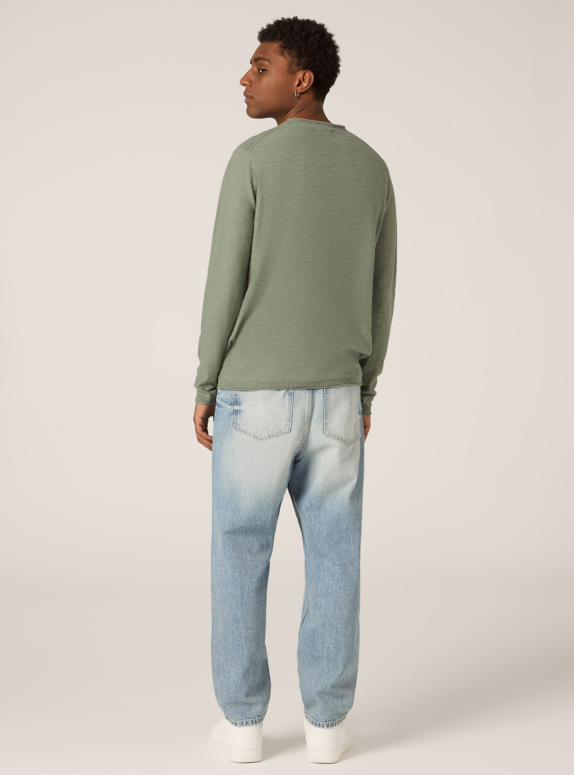 Pull en coton slub l&eacute;ger, KY3 KAKY LIGHT