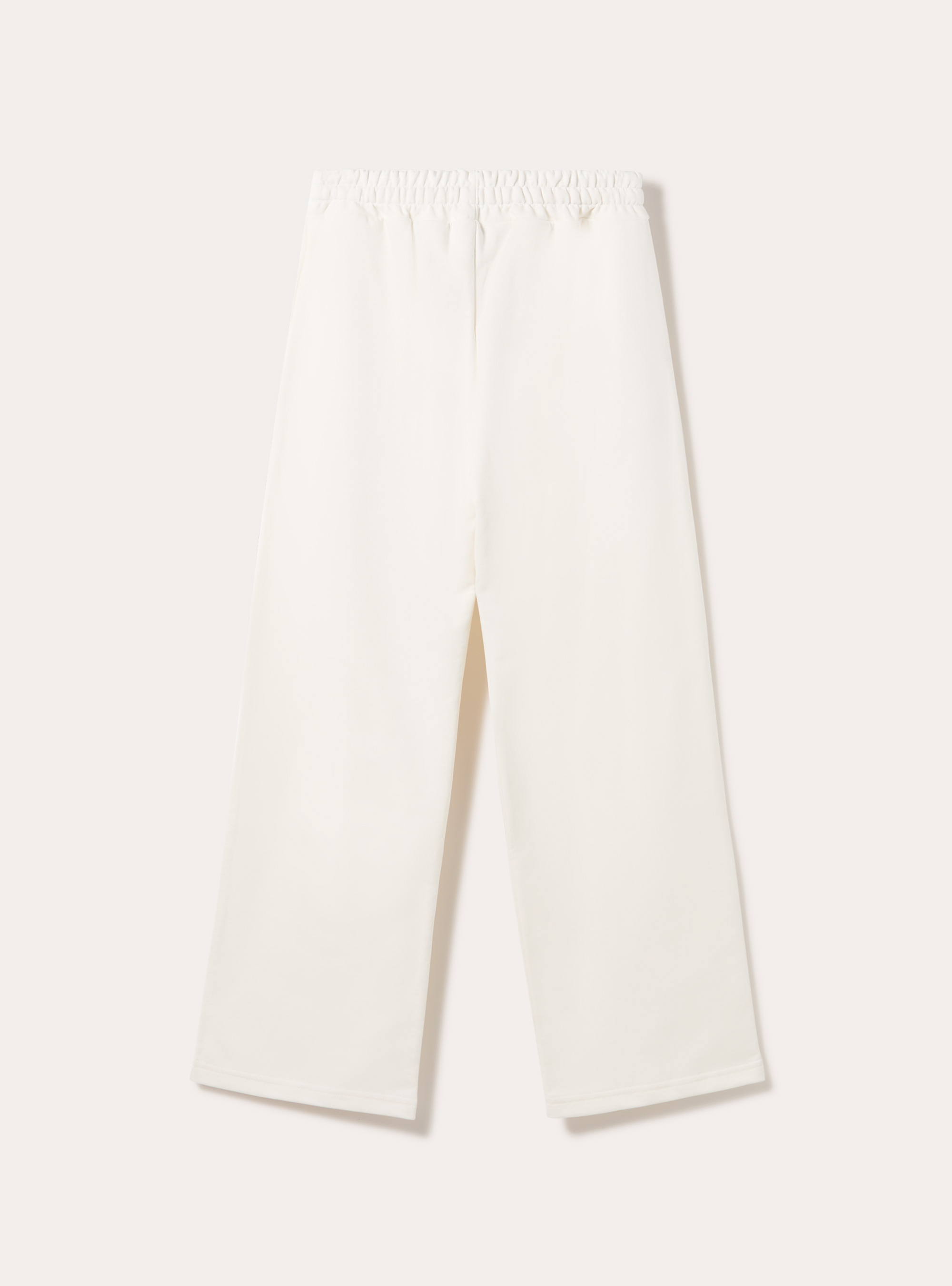 Jogger loose fit  in felpa, WH1 OFF WHITE