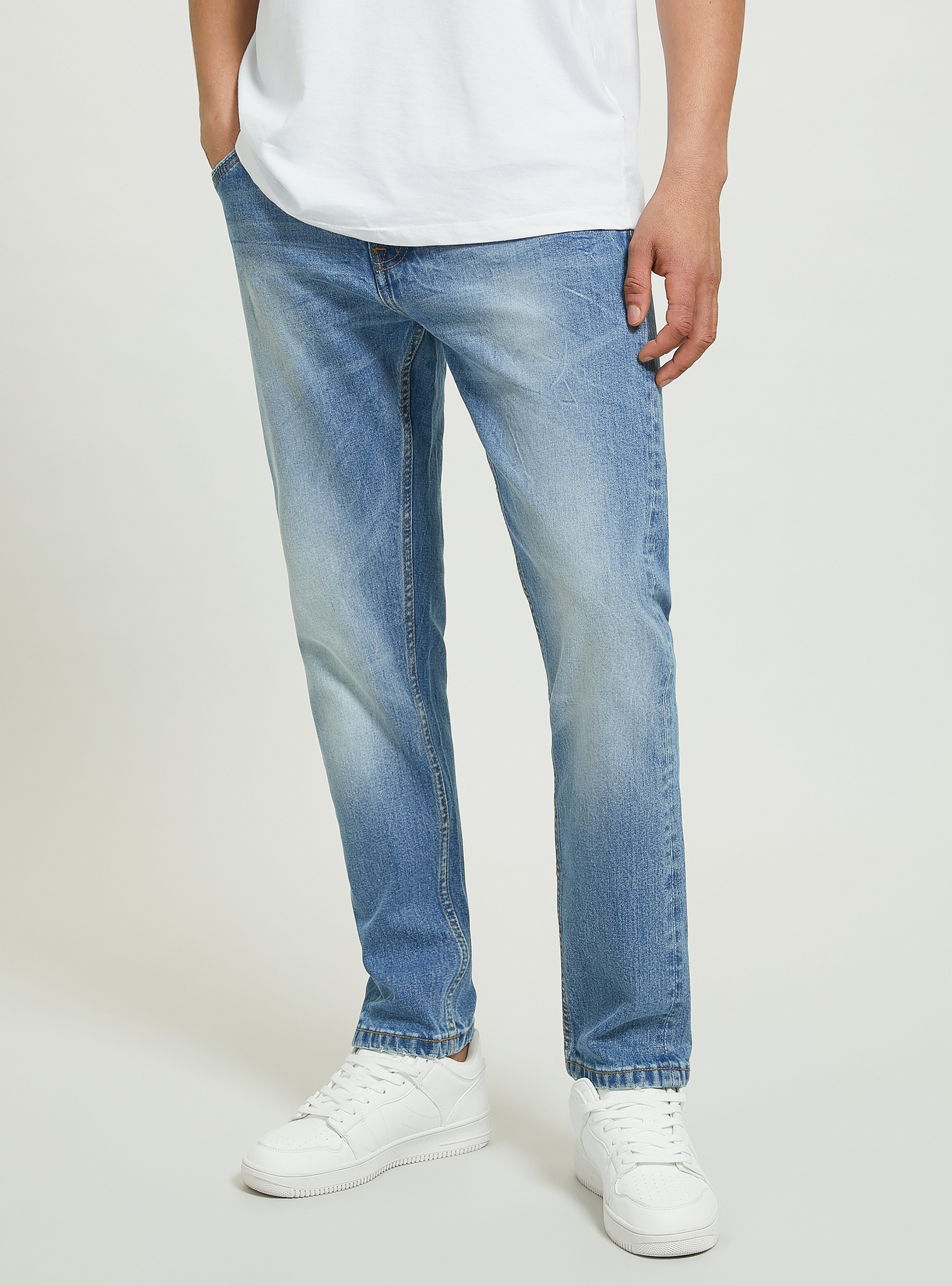 Slim fit jeans, D004 MEDIUM LIGHT BLUE