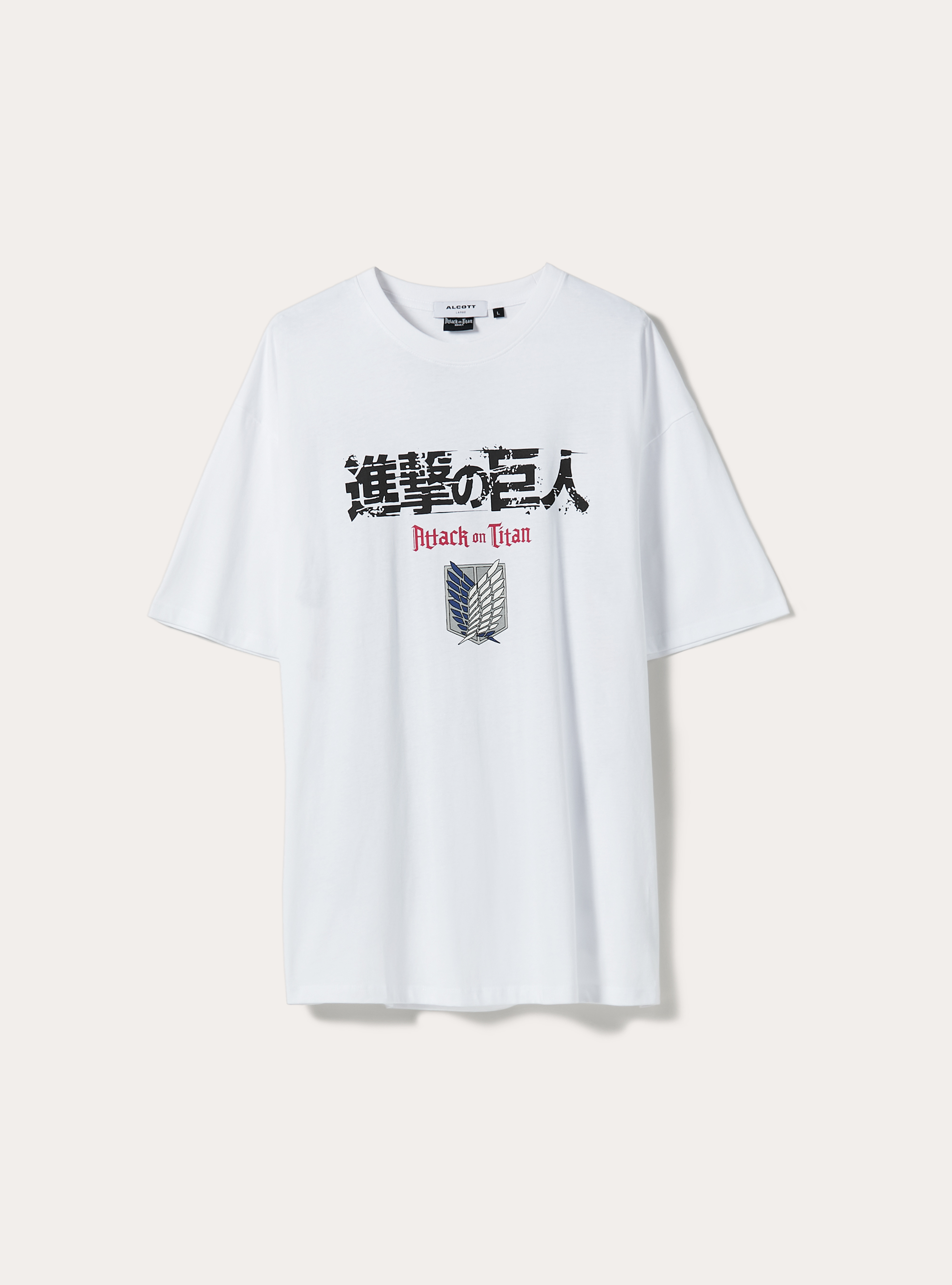 Camiseta Attack on Titan / Alcott, WH3 WHITE