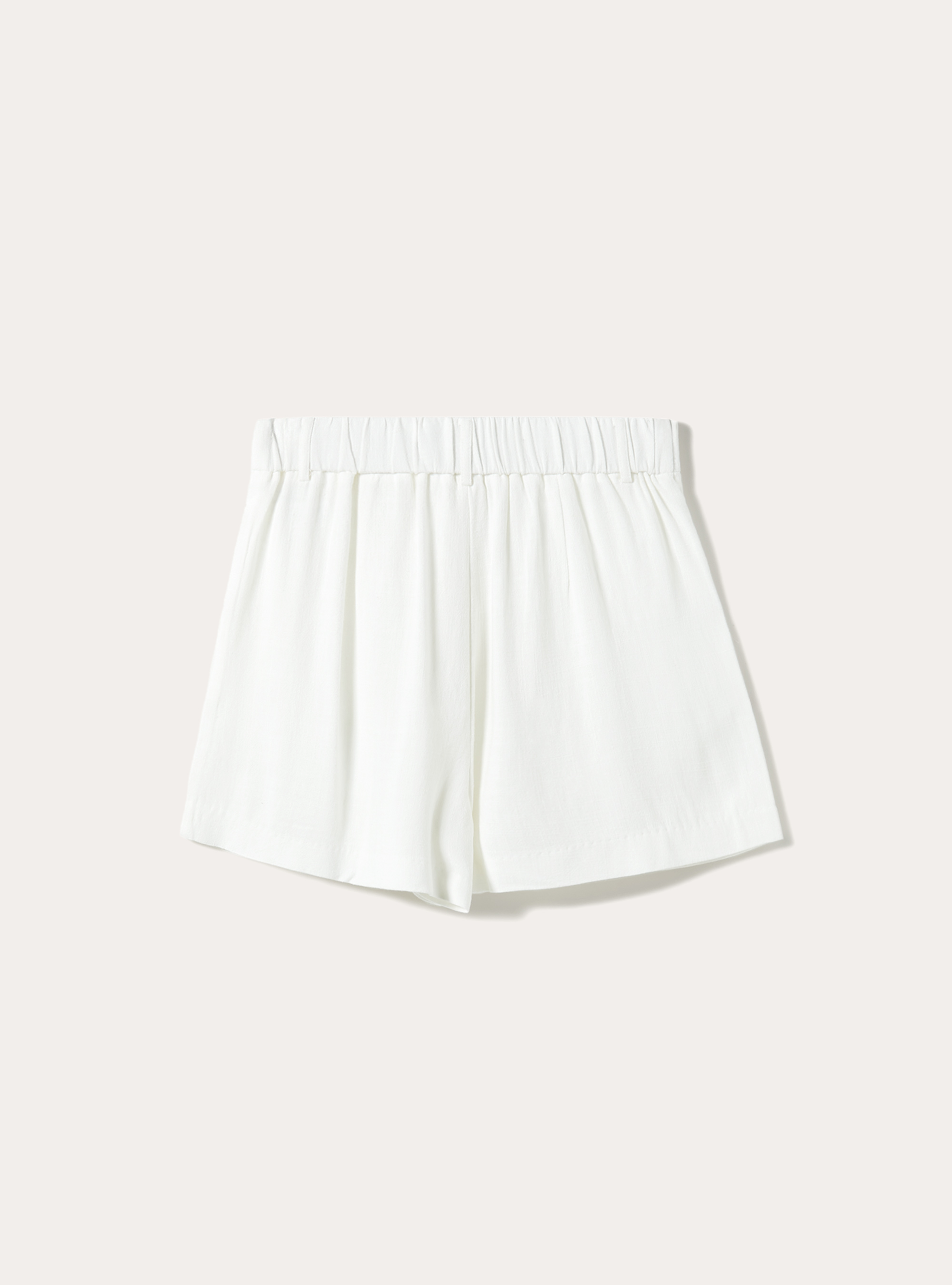 Linen blend soft shorts, WH1 OFF WHITE