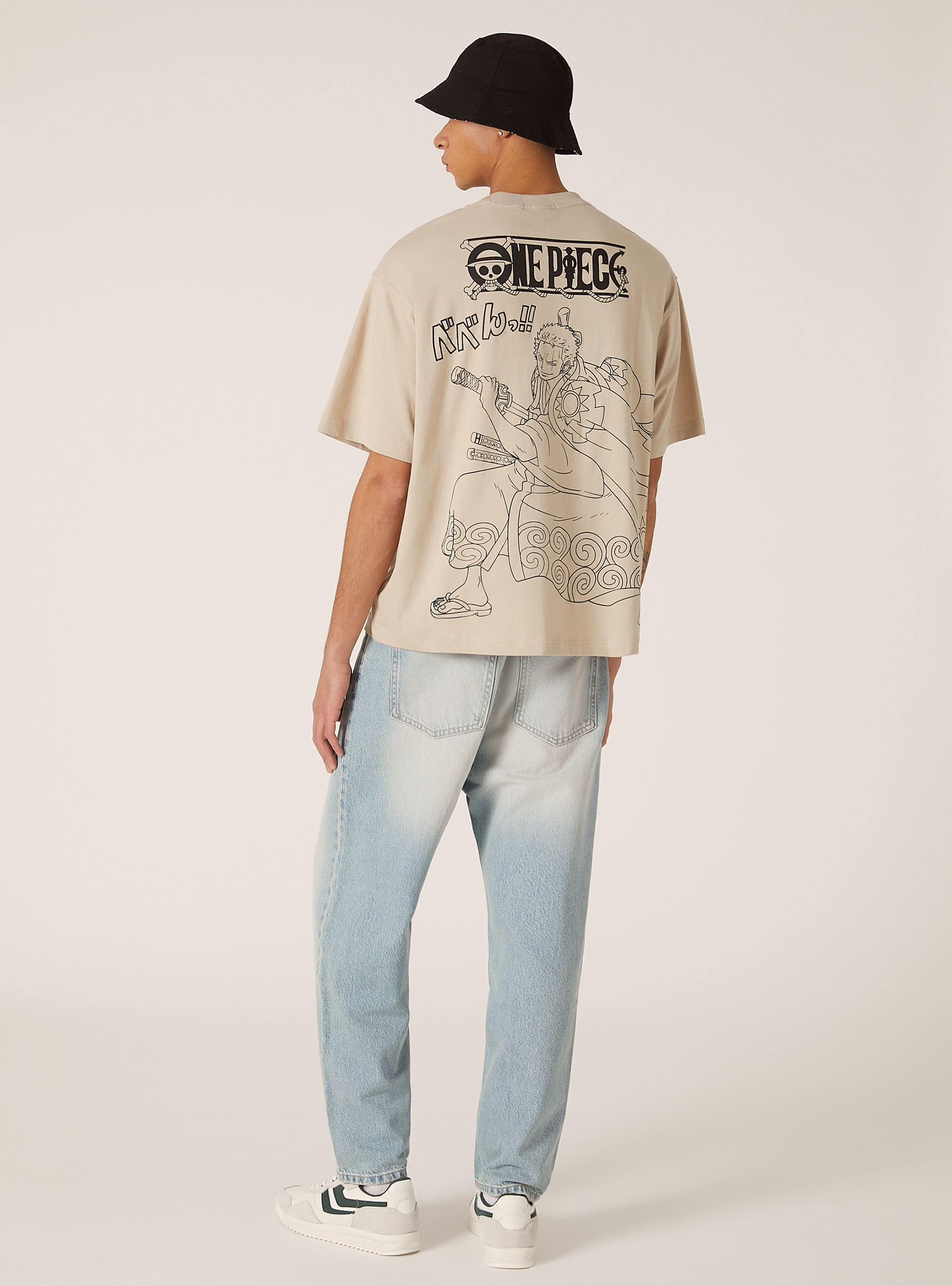 One Piece / Alcott boxy fit T-shirt, BG2 BEIGE MEDIUM