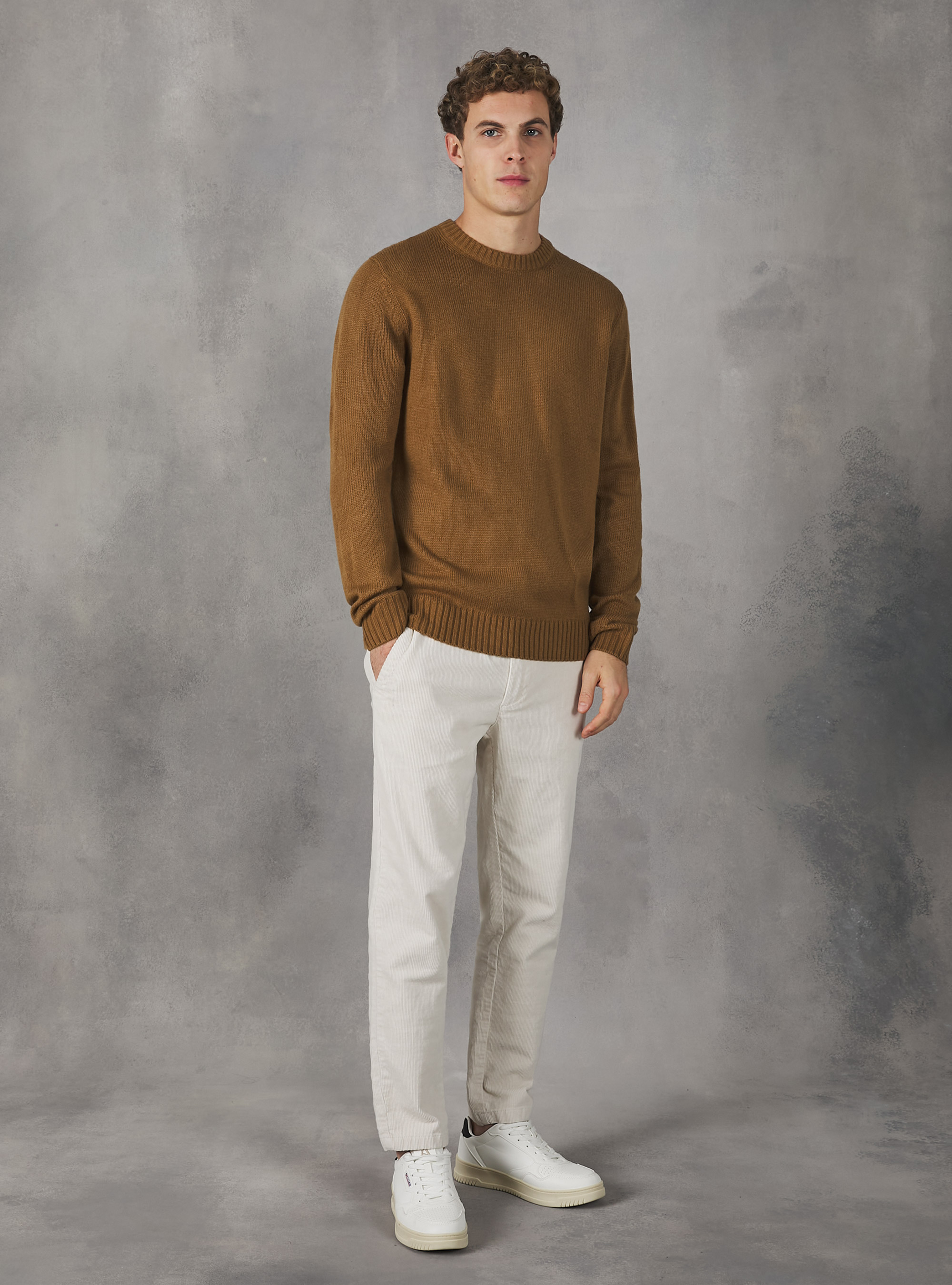 Pullover caldo effetto cachemire, BG3 BEIGE LIGHT