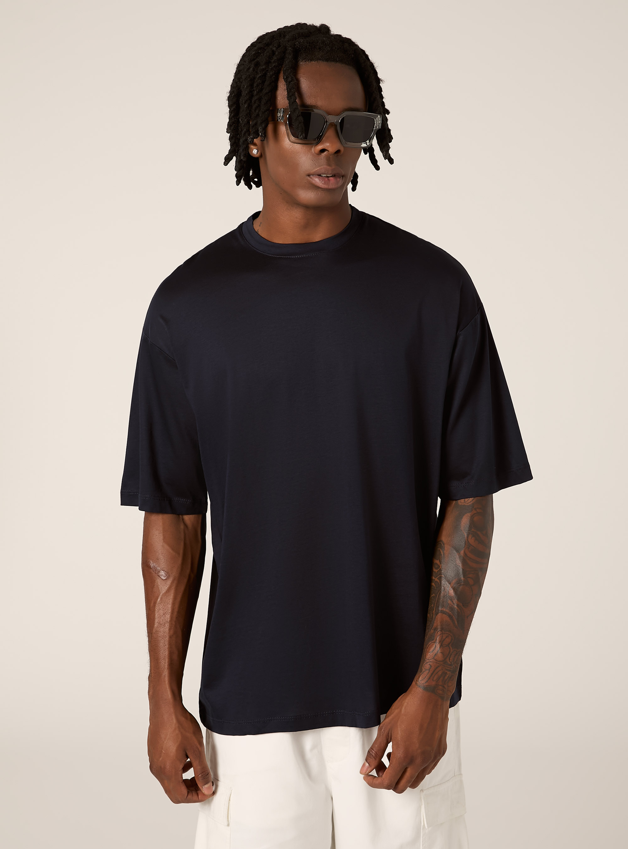Boxy fit T-shirt, NA1 NAVY DARK