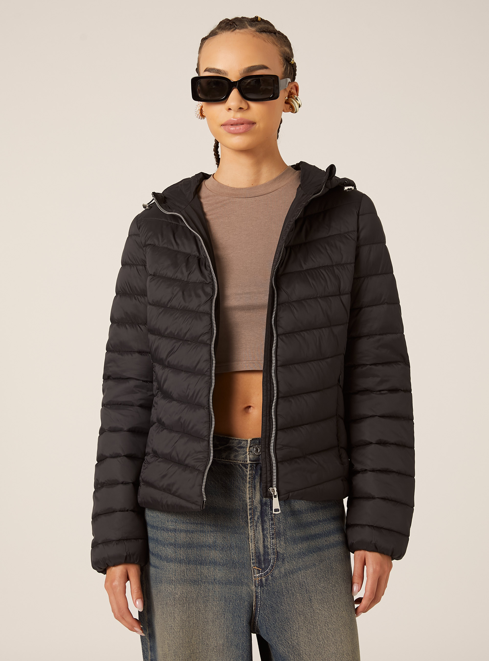 Veste avec rembourrage recyclé, BK1 BLACK