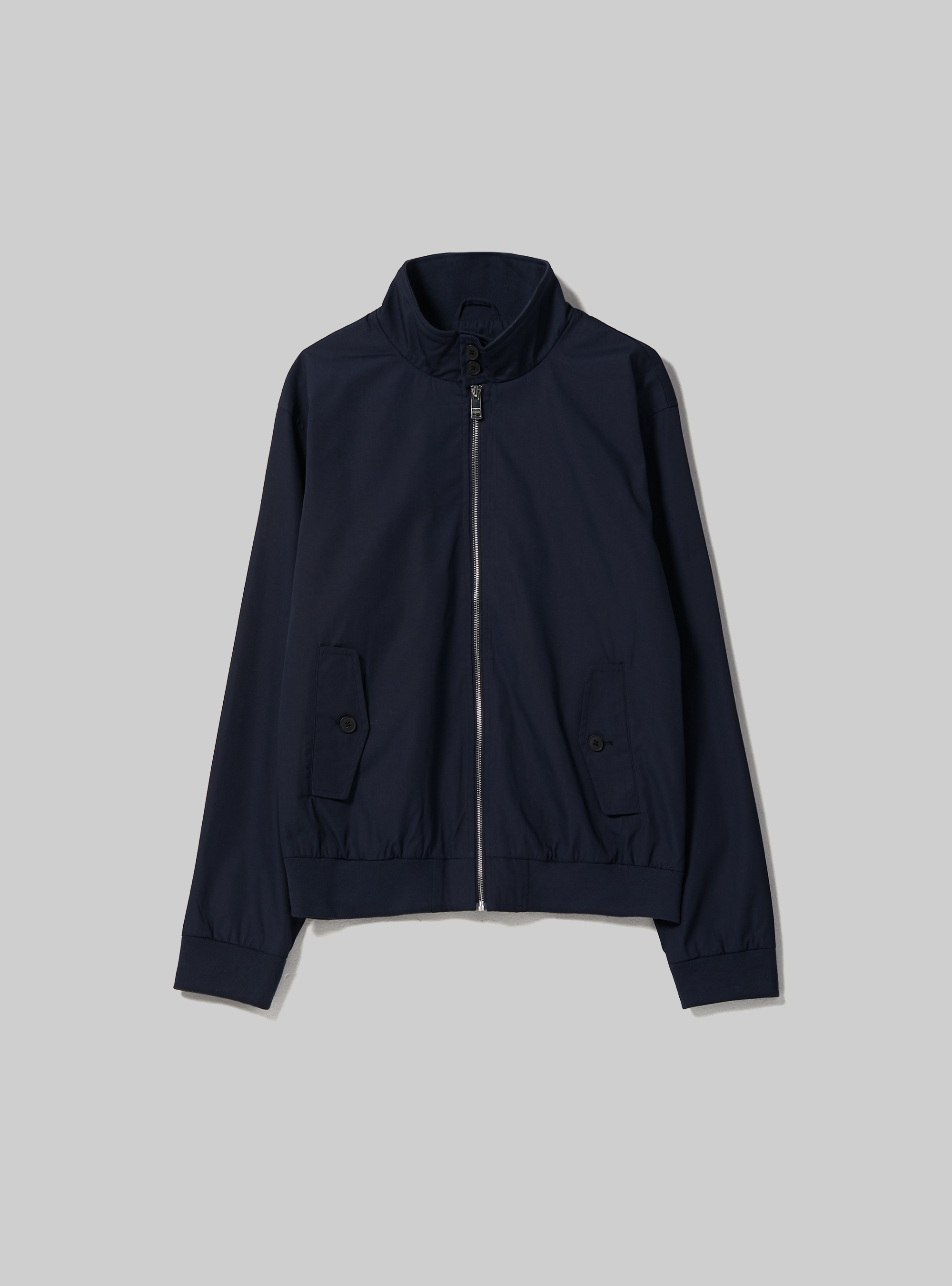 Cotton Blend Bomber Jacket, NA3 NAVY LIGHT