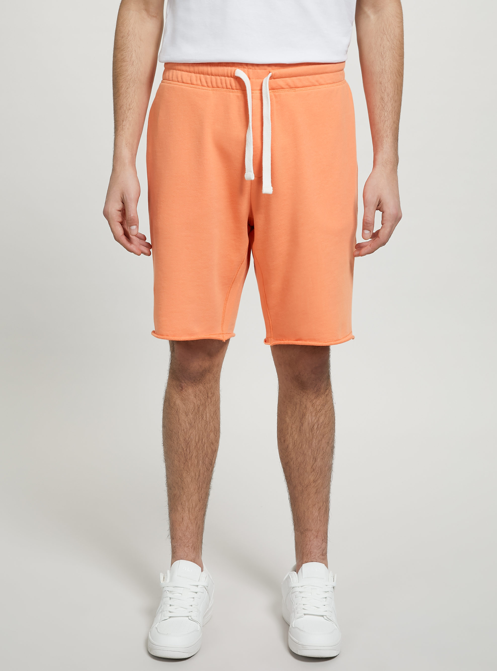 Cotton jogger bermuda shorts, OR3 ORANGE LIGHT