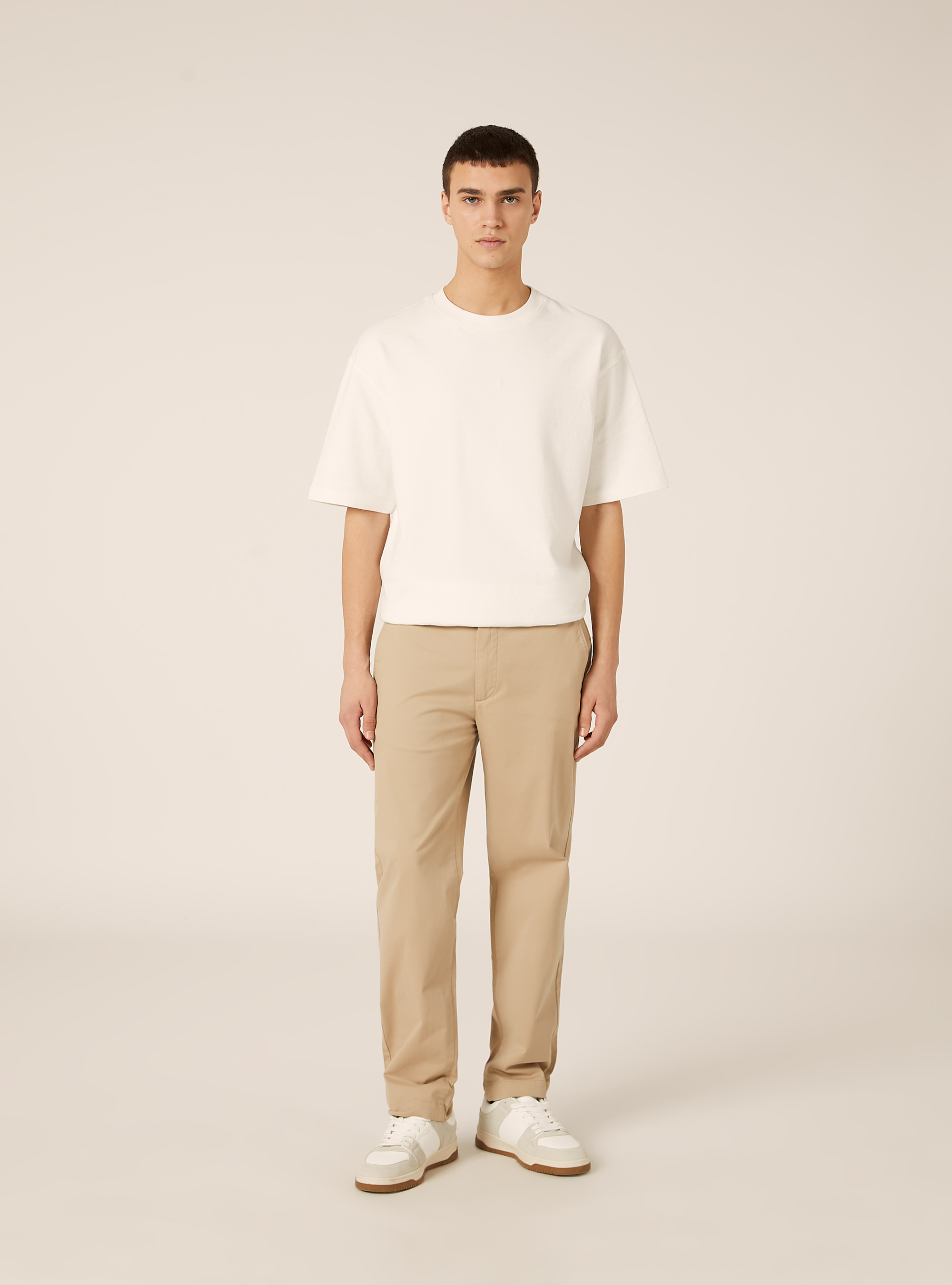 Slim fit chino trousers, BG2 BEIGE MEDIUM