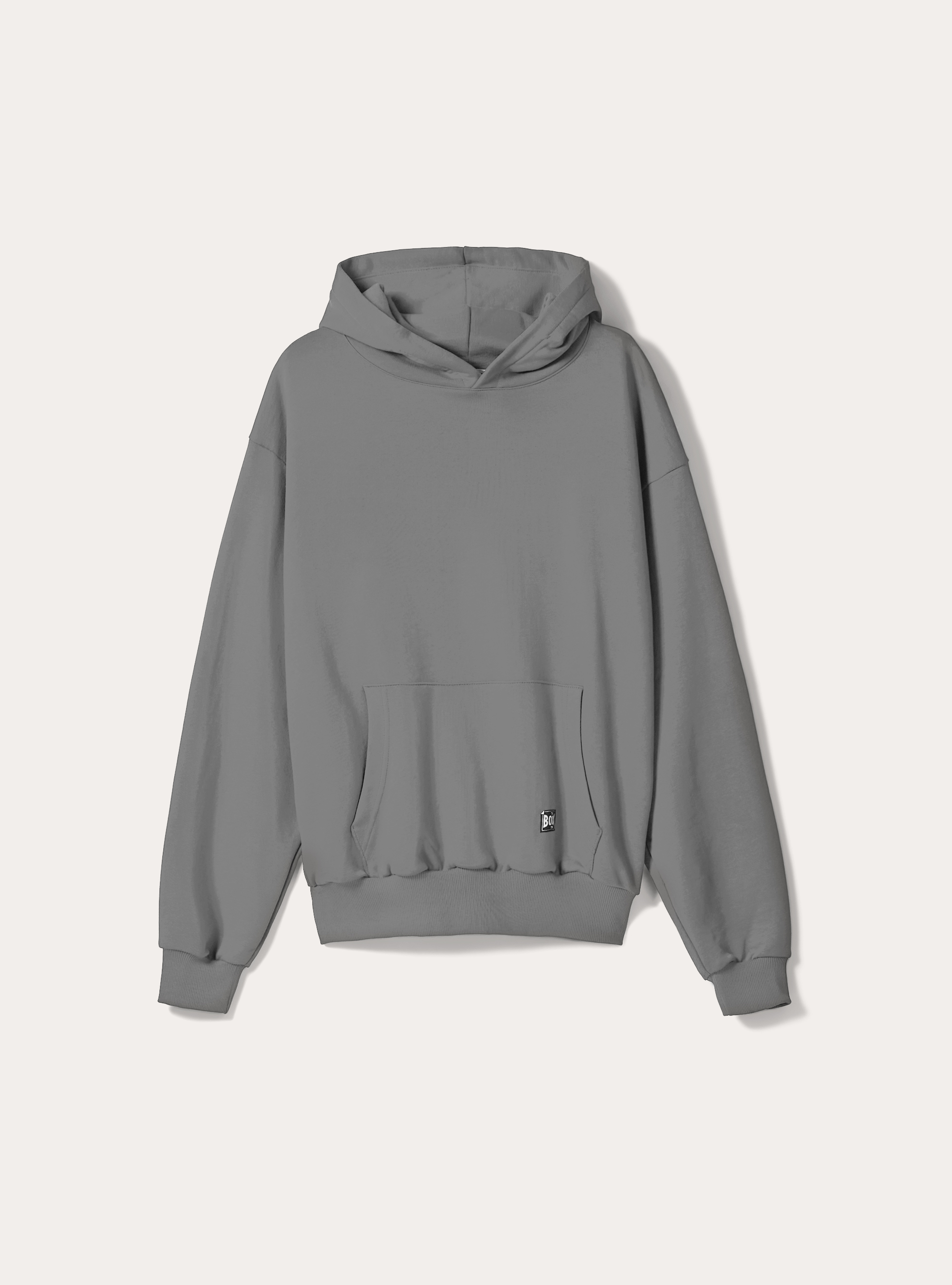Boxy fit hoodie, GY2 GREY MEDIUM