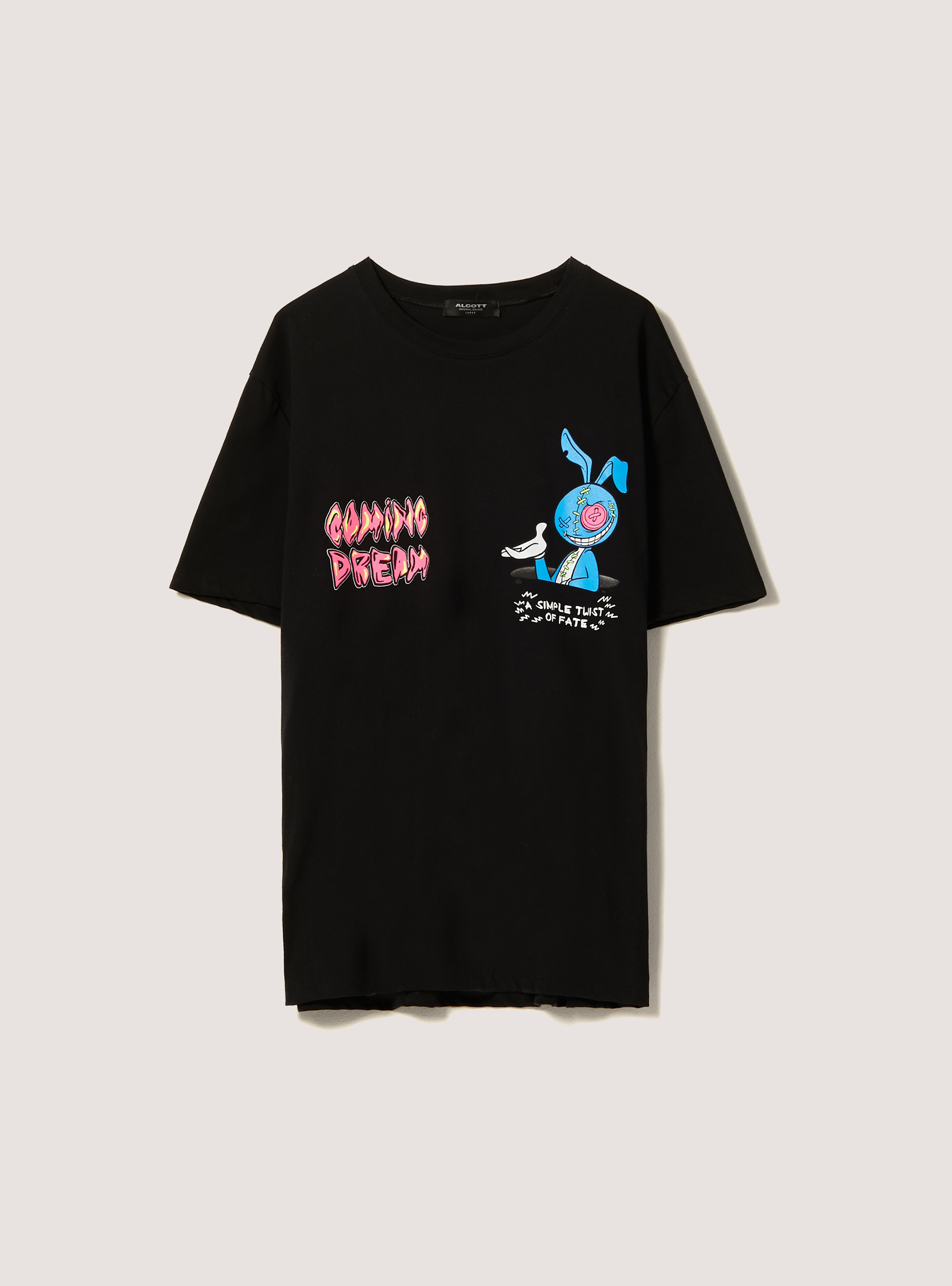 T-shirt with Smile Collection print, BK1 BLACK