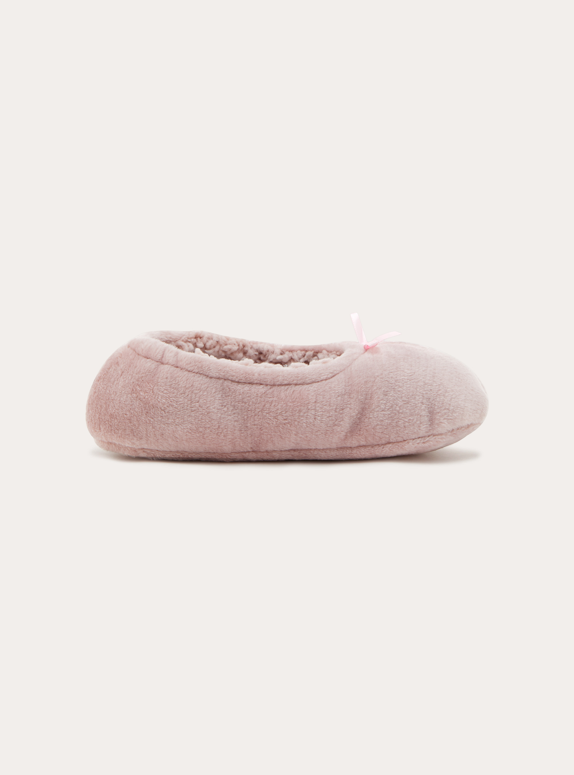 Faux fur sock slippers, PK2 PINK MEDIUM