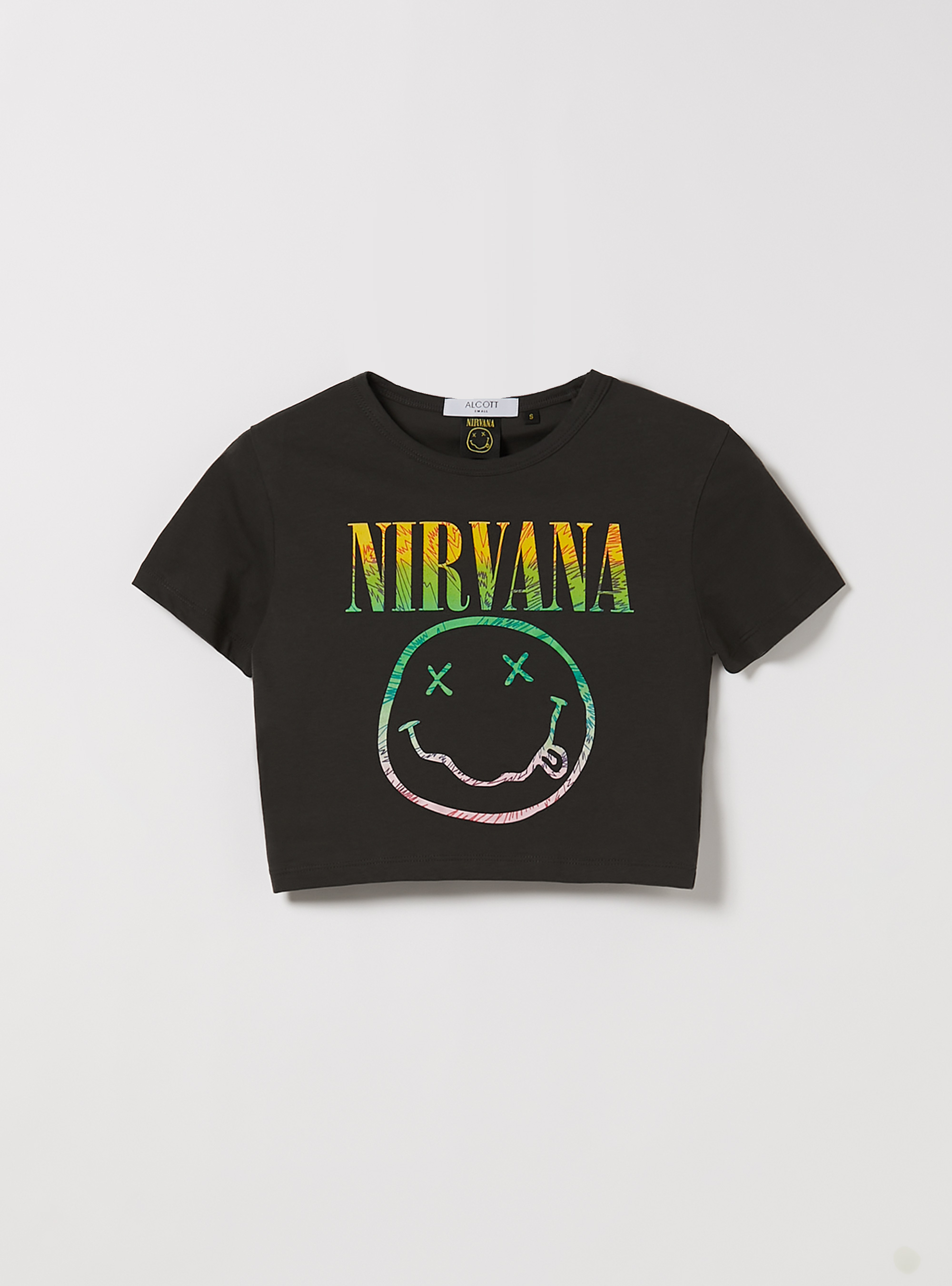 Nirvana / Camiseta corta Alcott, BK3 BLACK CHARCOAL