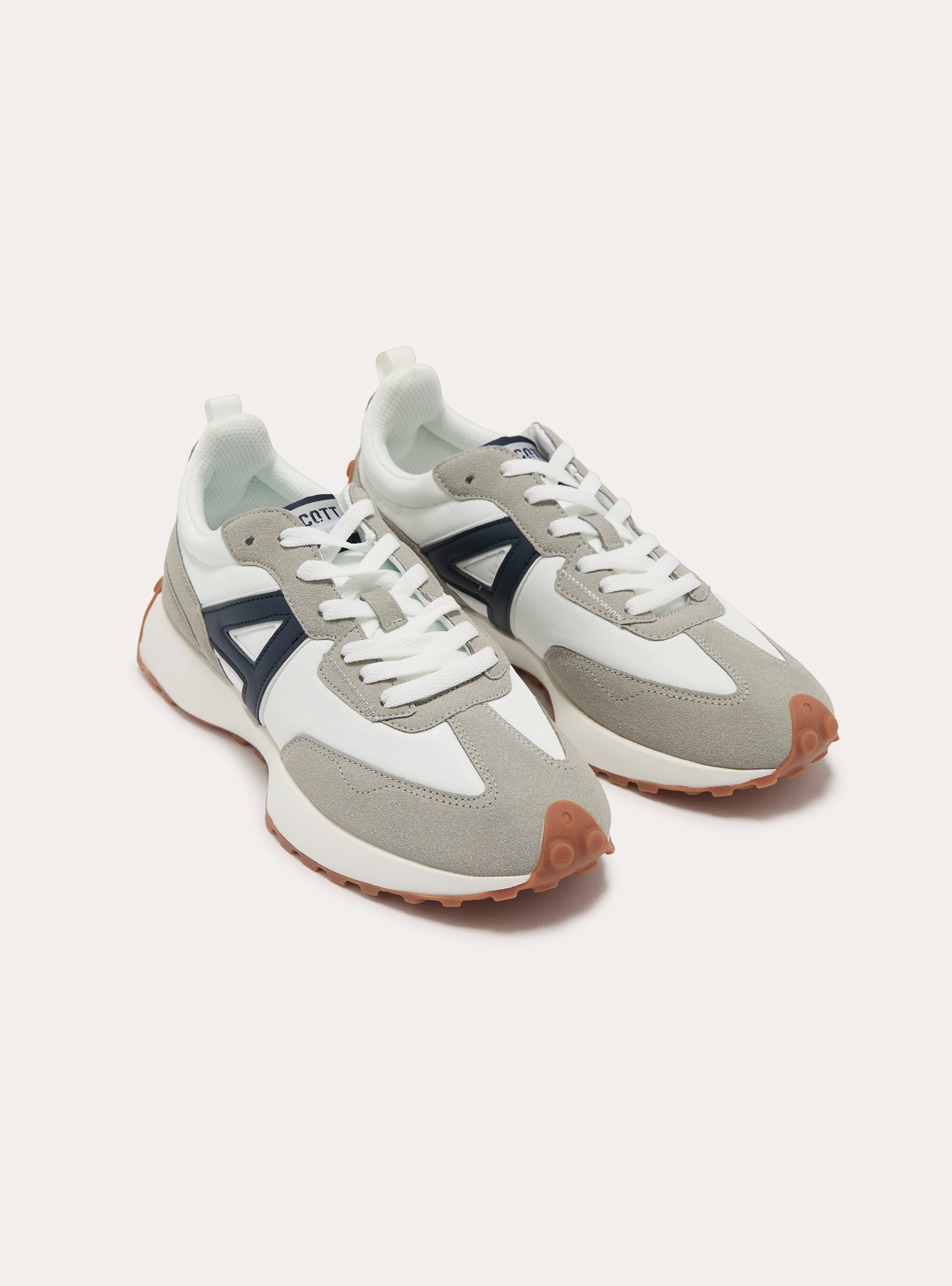 Zapatillas con logotipo en contraste, WH1 OFF WHITE