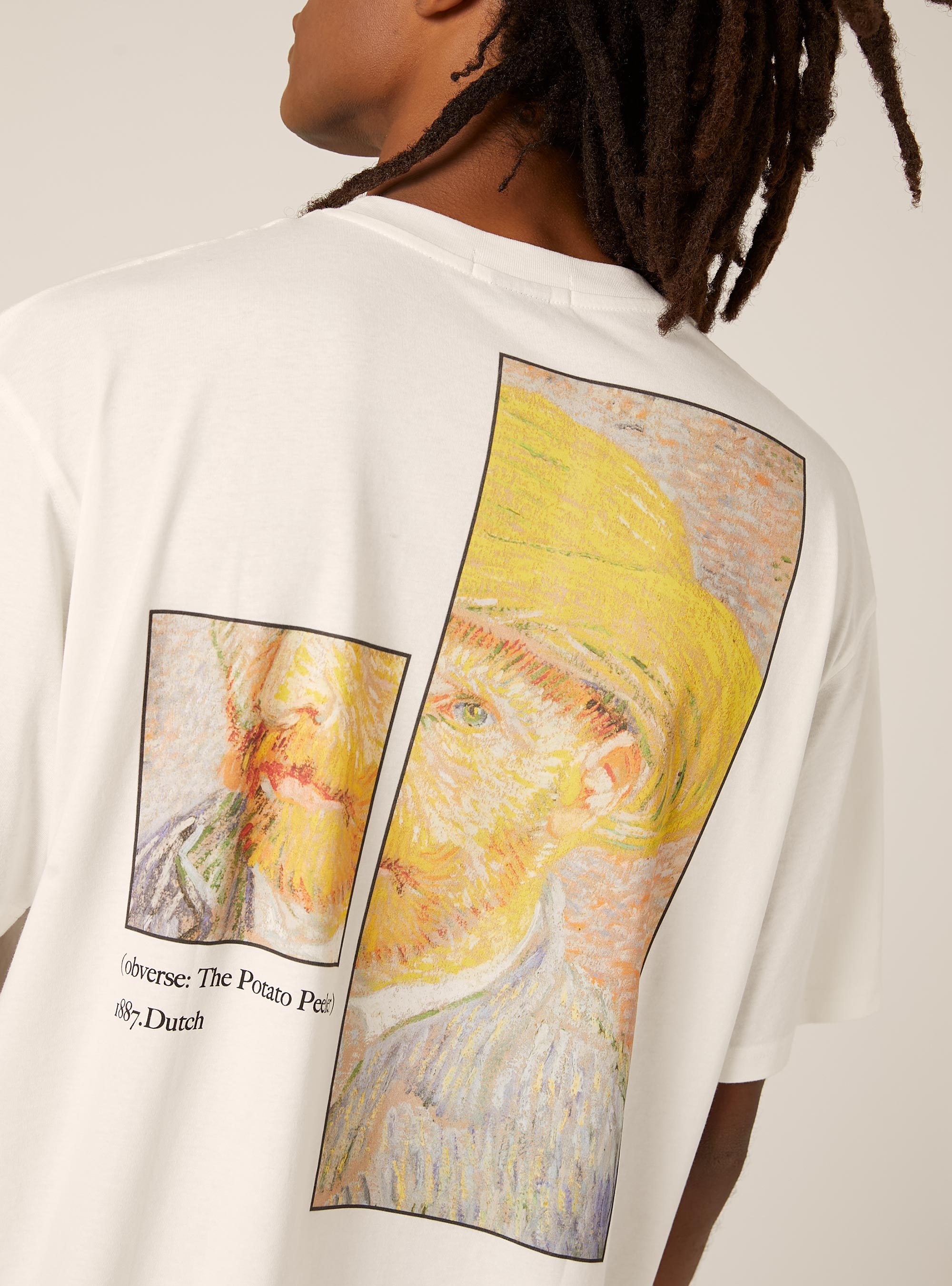Van Gogh boxy fit T-shirt / Alcott, WH1 OFF WHITE