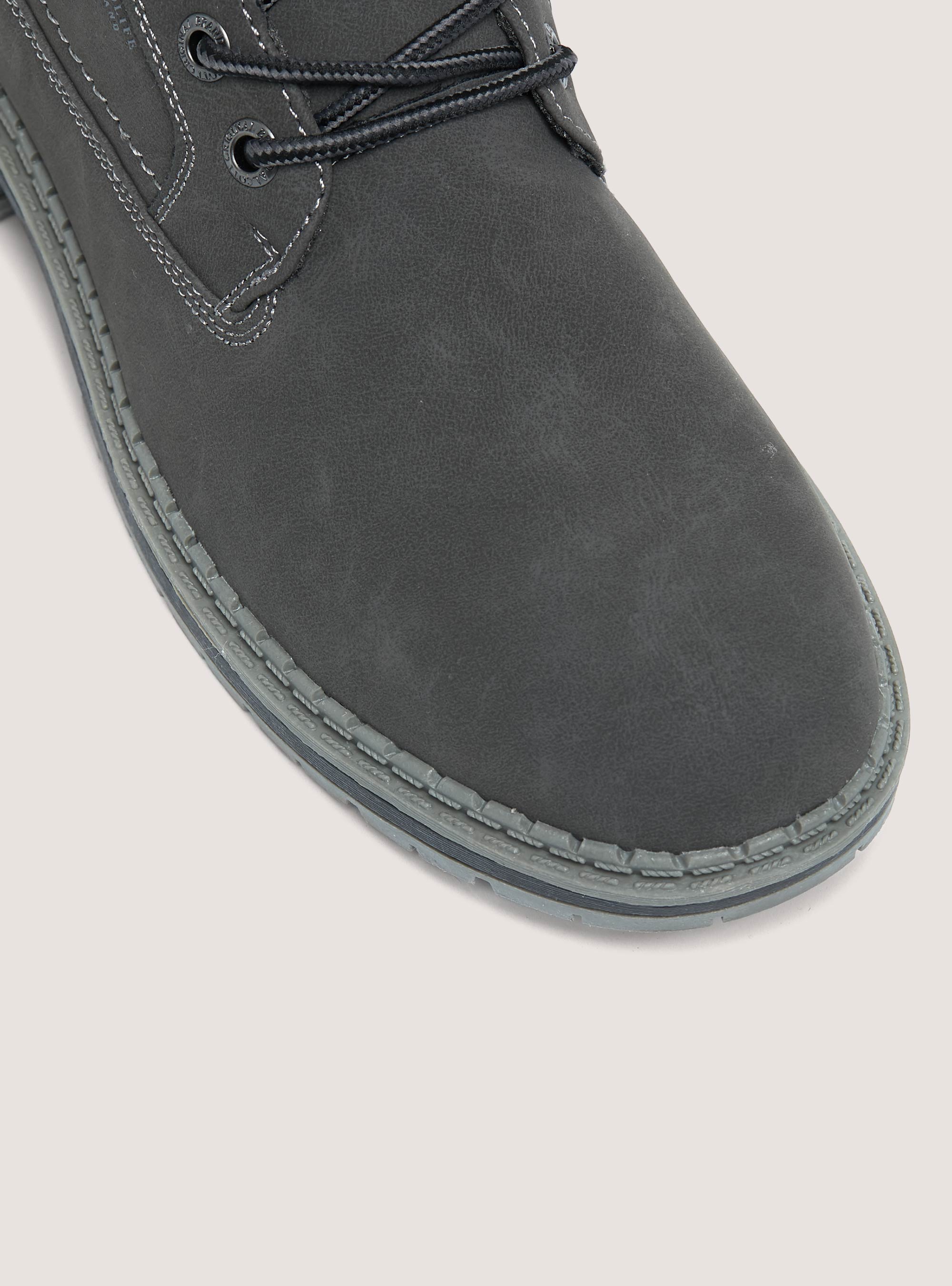 Scarpe mountains con stringhe, GRIGIO