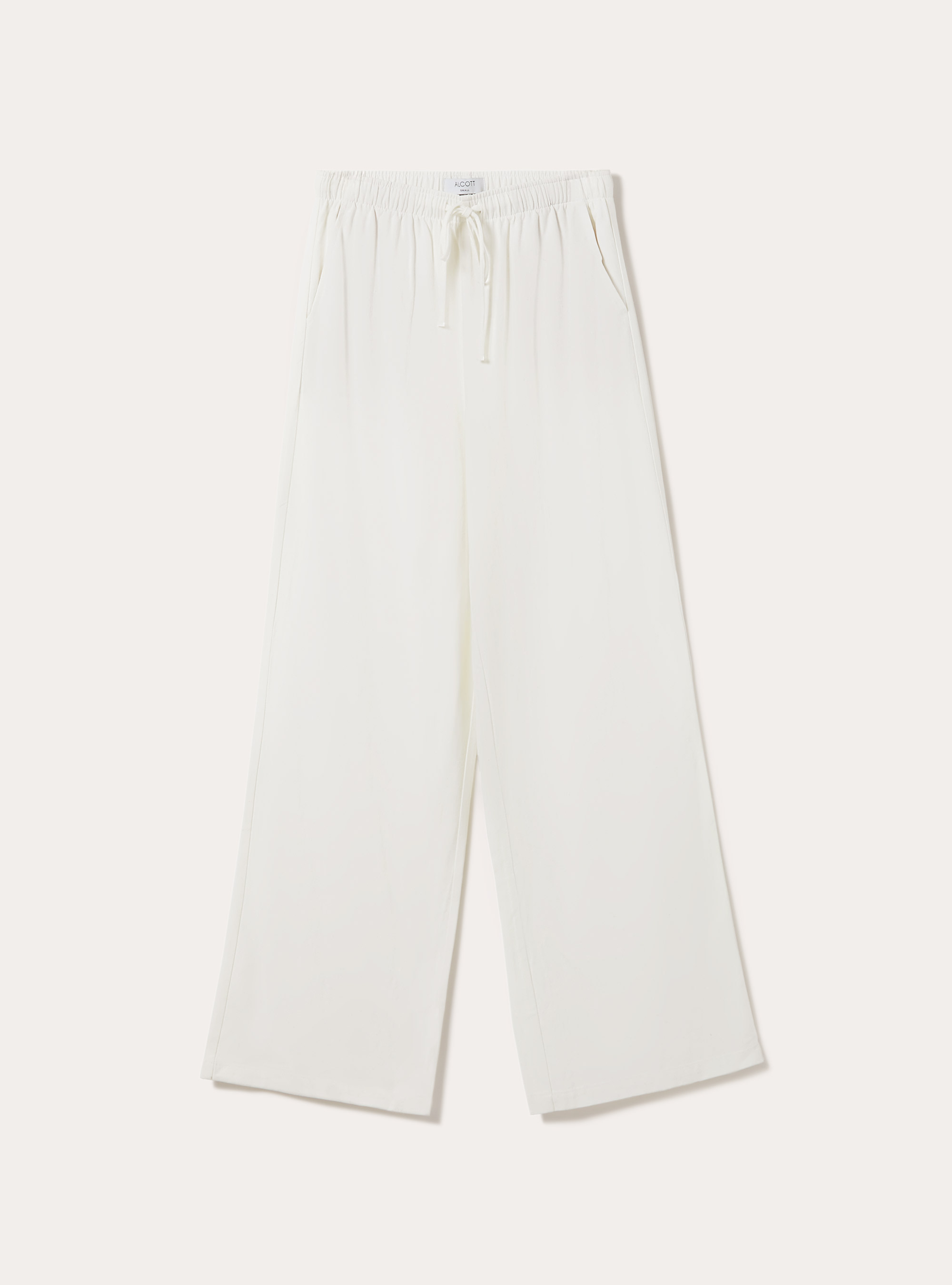 Palazzo-Hose aus Leinenmischung, WH2 WHITE
