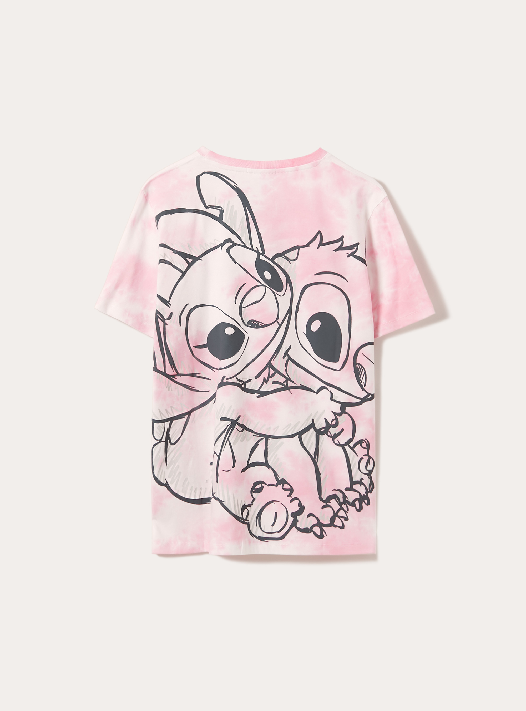 Stitch / Alcott print t-shirt, PK1 PINK DARK