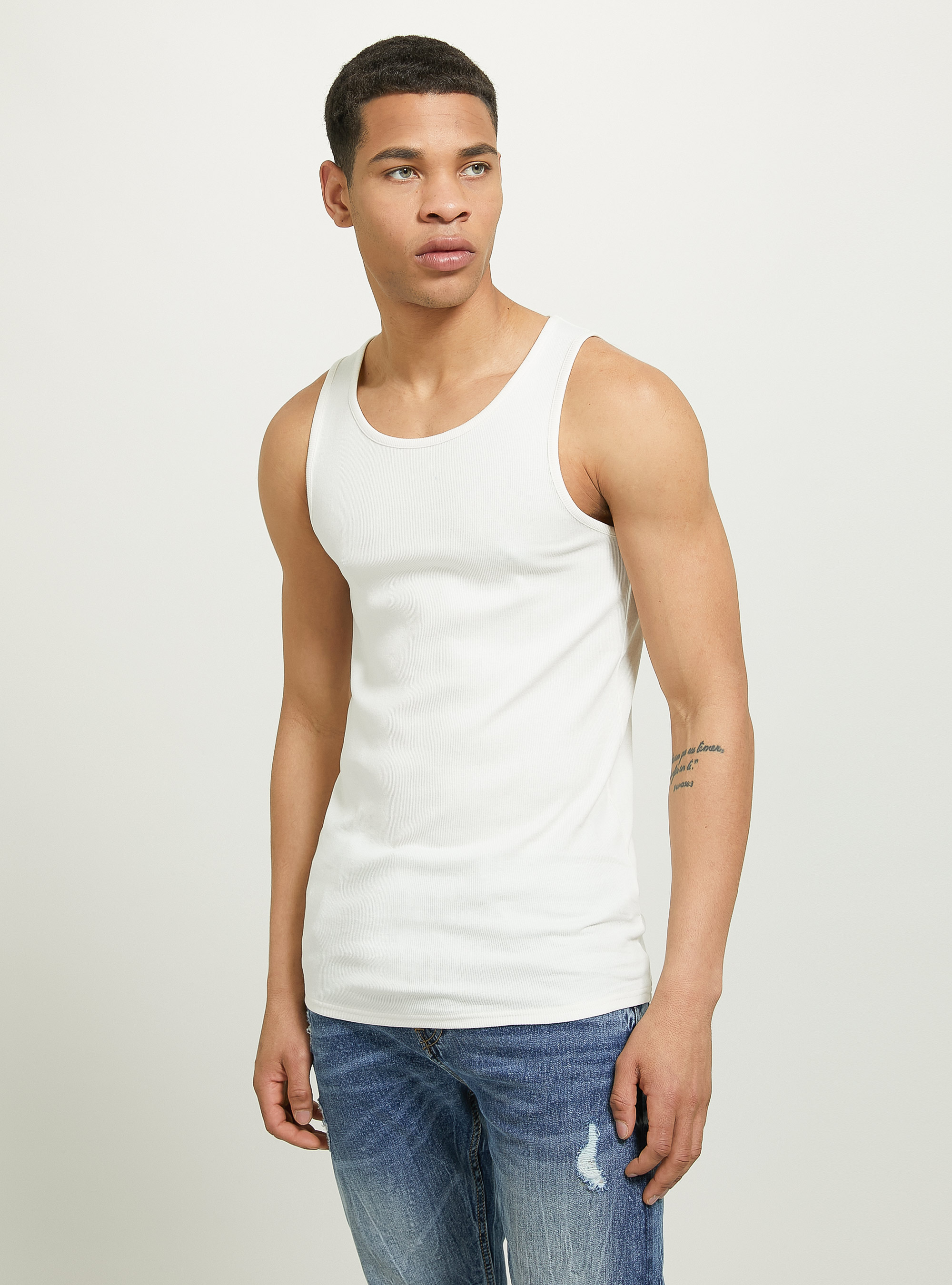 D&eacute;bardeur cotel&eacute; uni, WH1 OFF WHITE