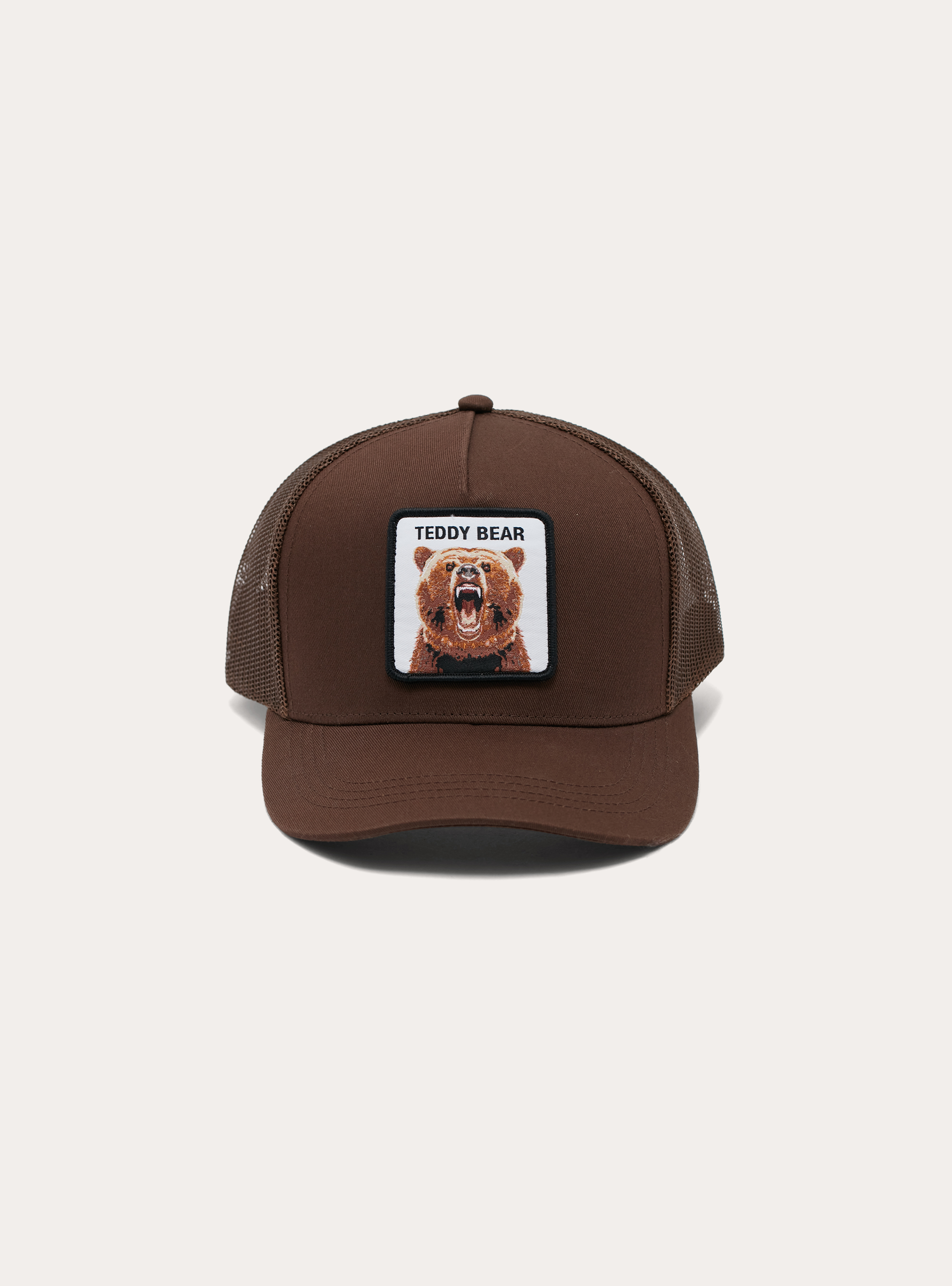 Cappello con patch, BR2 BROWN MEDIUM