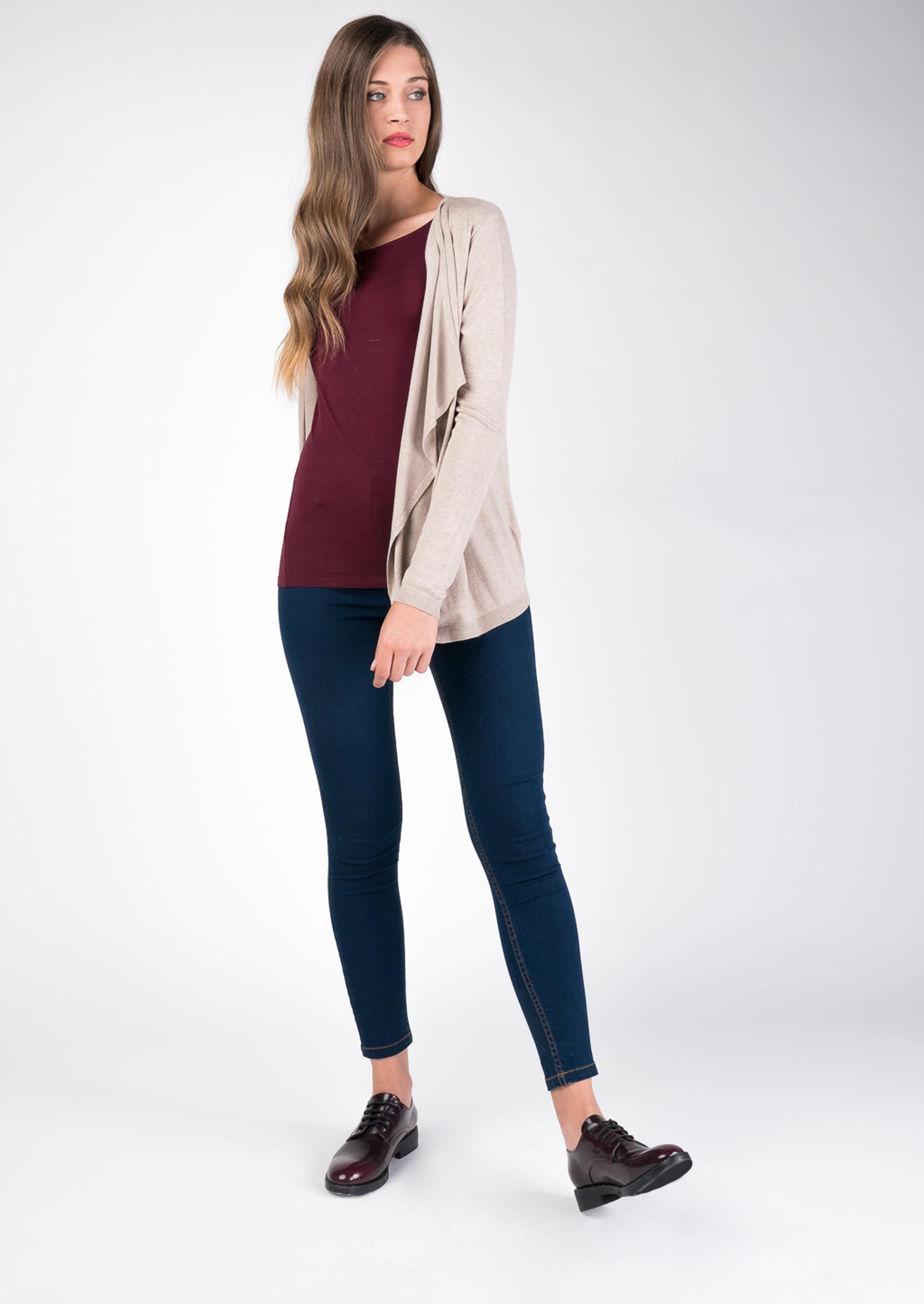 Pullover aperto, C567 SAND