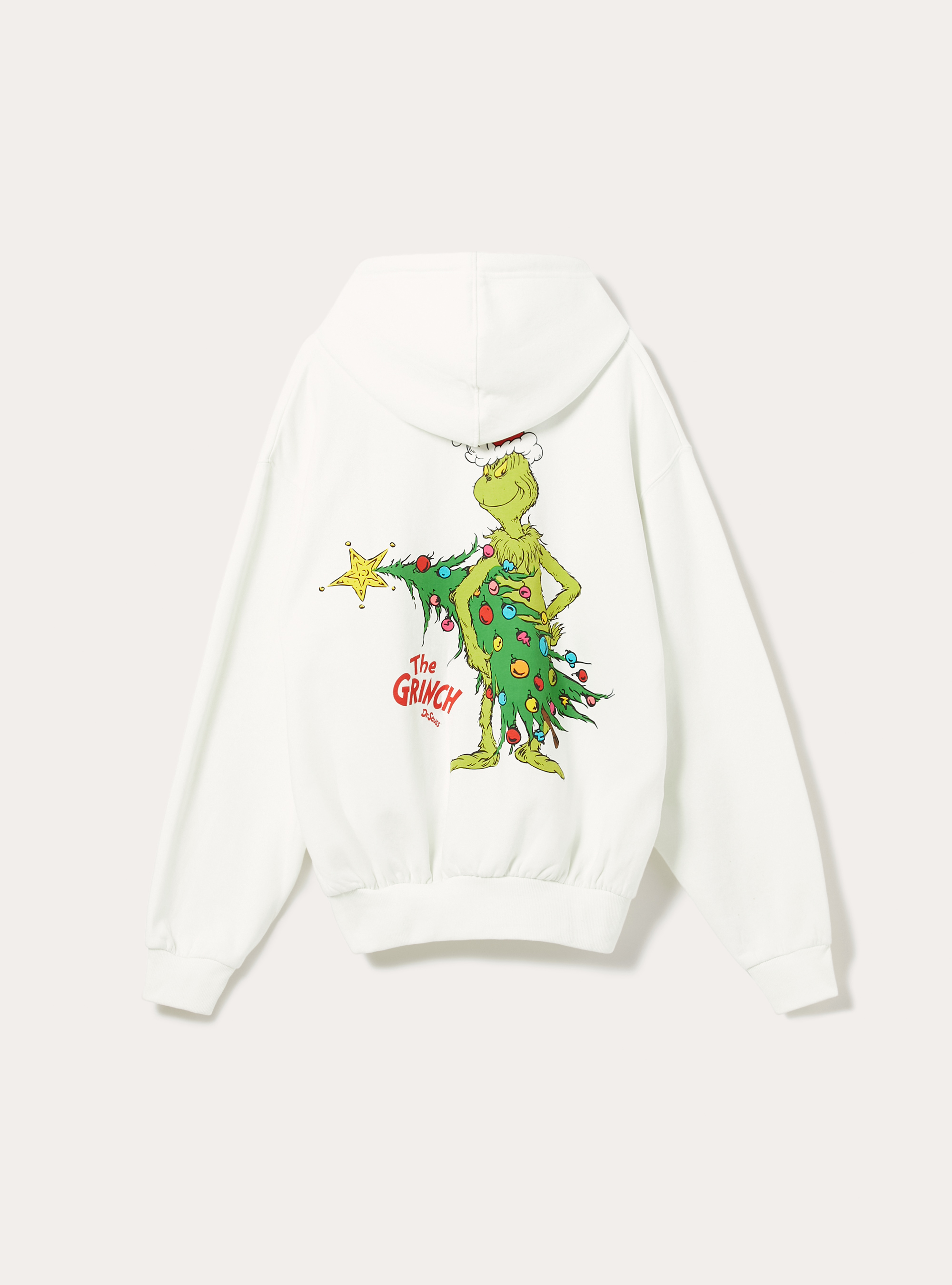 Felpa con cappuccio stampa grinch boxy fit, WH1 OFF WHITE