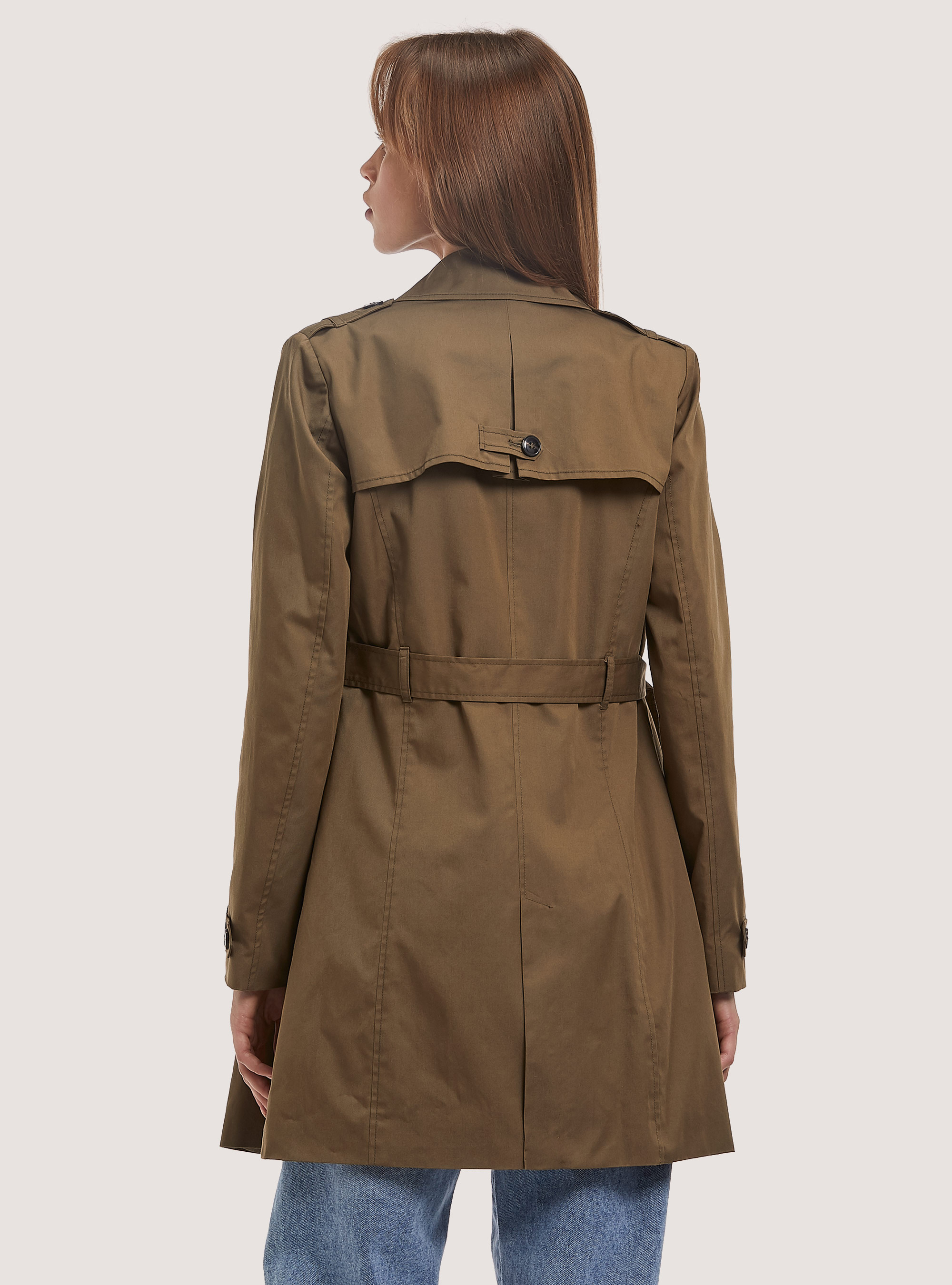 Soft trench coat with belt, KY3 KAKY LIGHT