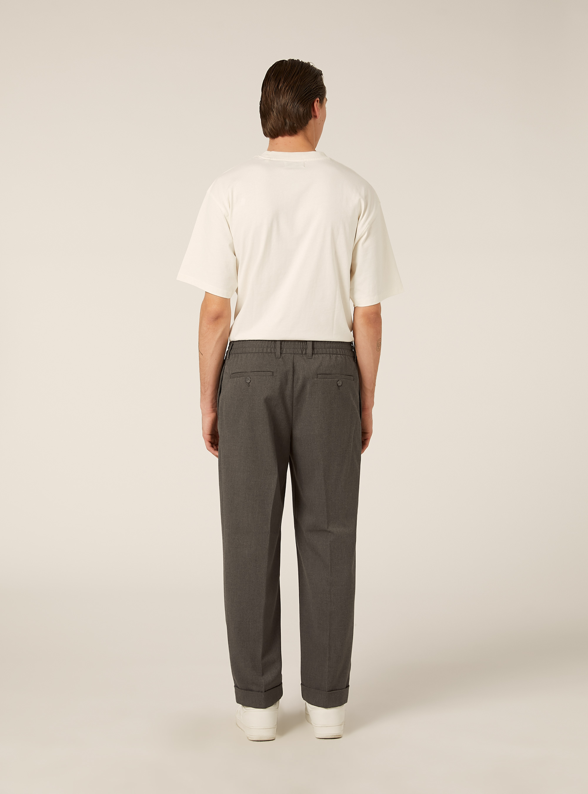 Klassische Hose aus Twill, GY1 GREY DARK