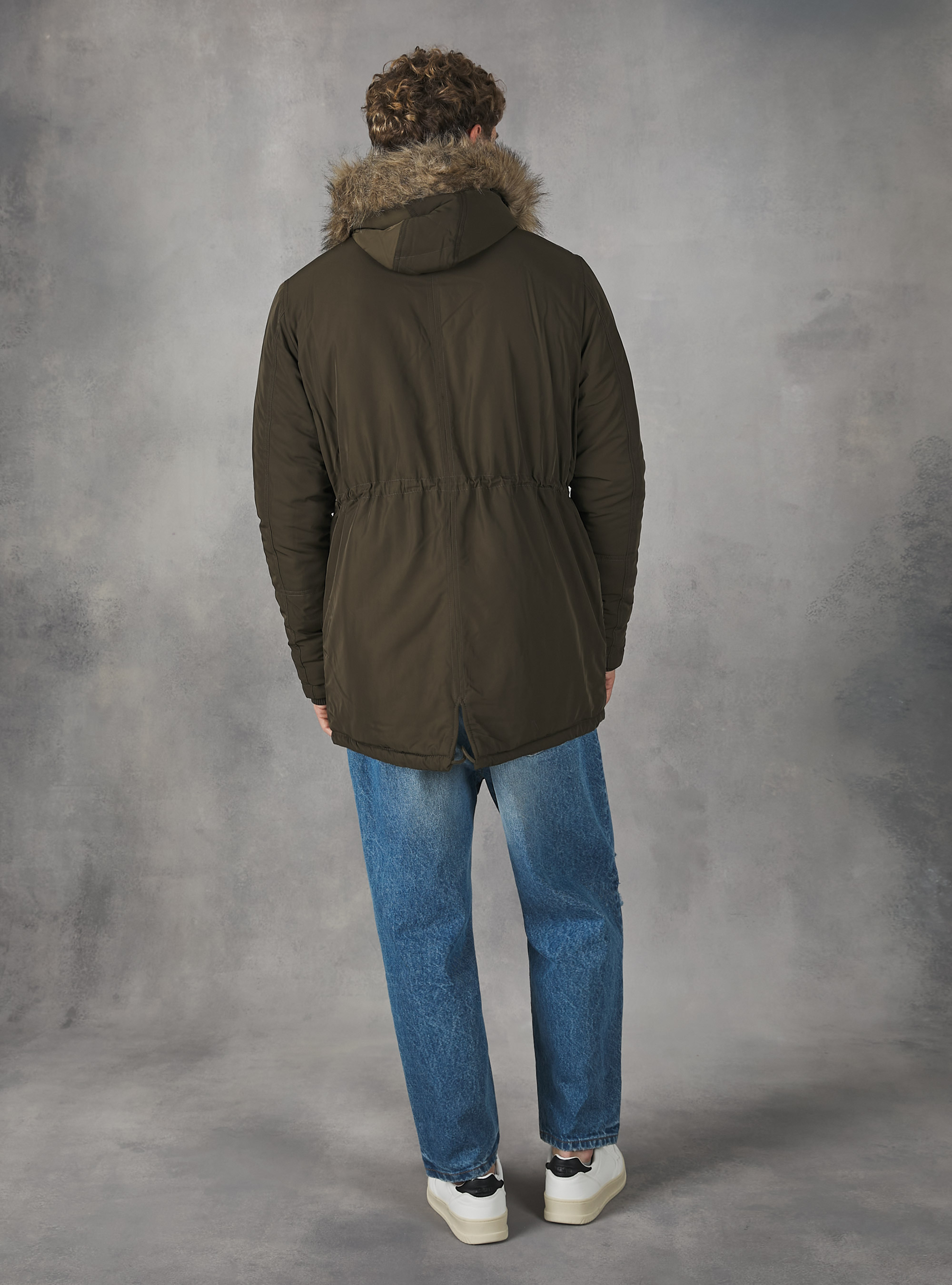 Hooded padded parka, CAQUI