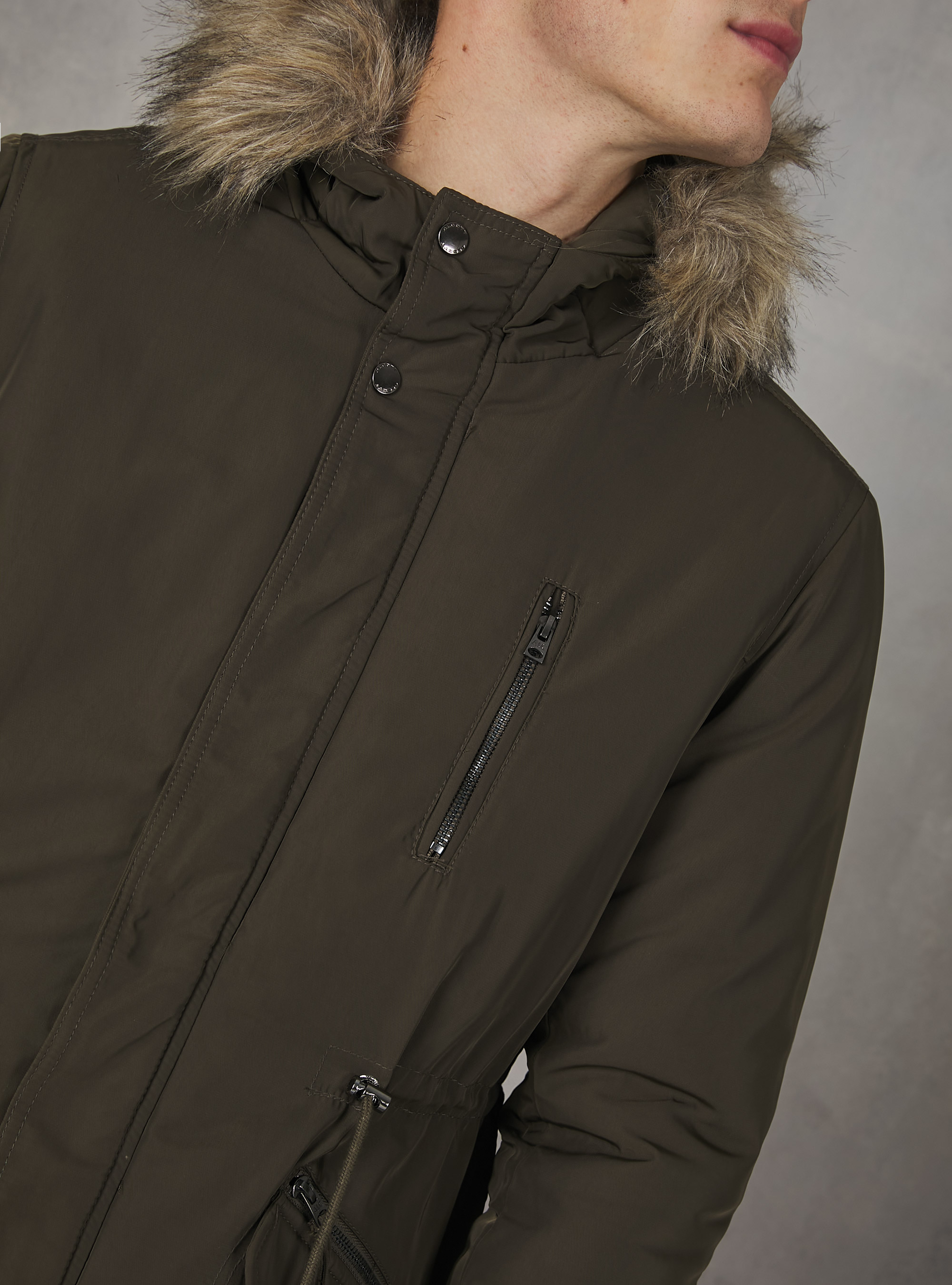 Hooded padded parka, CAQUI