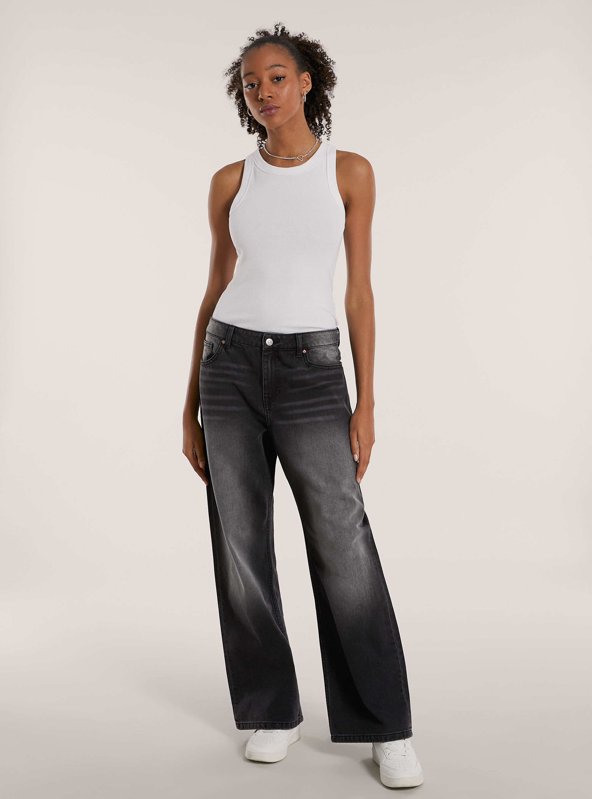 Baggy fit jeans, D000 BLACK