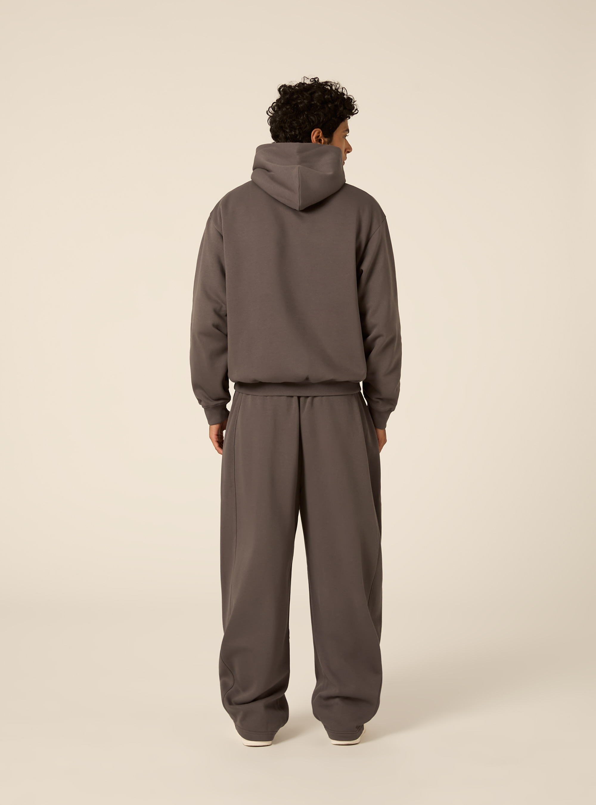 Felpa con cappuccio boxy fit, GY1 GREY DARK