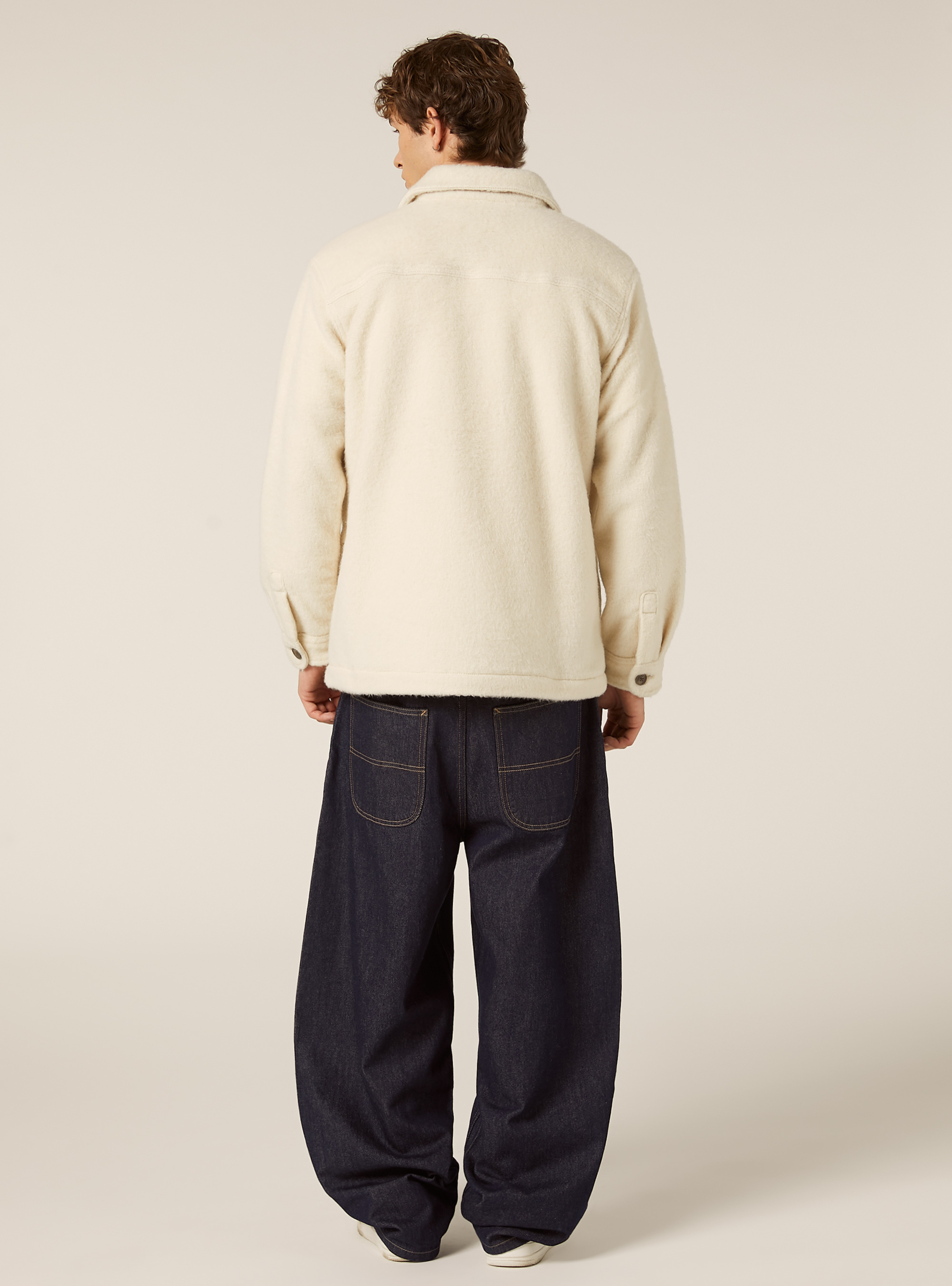 Sobrecamisa de tejido Teddy, WH2 WHITE