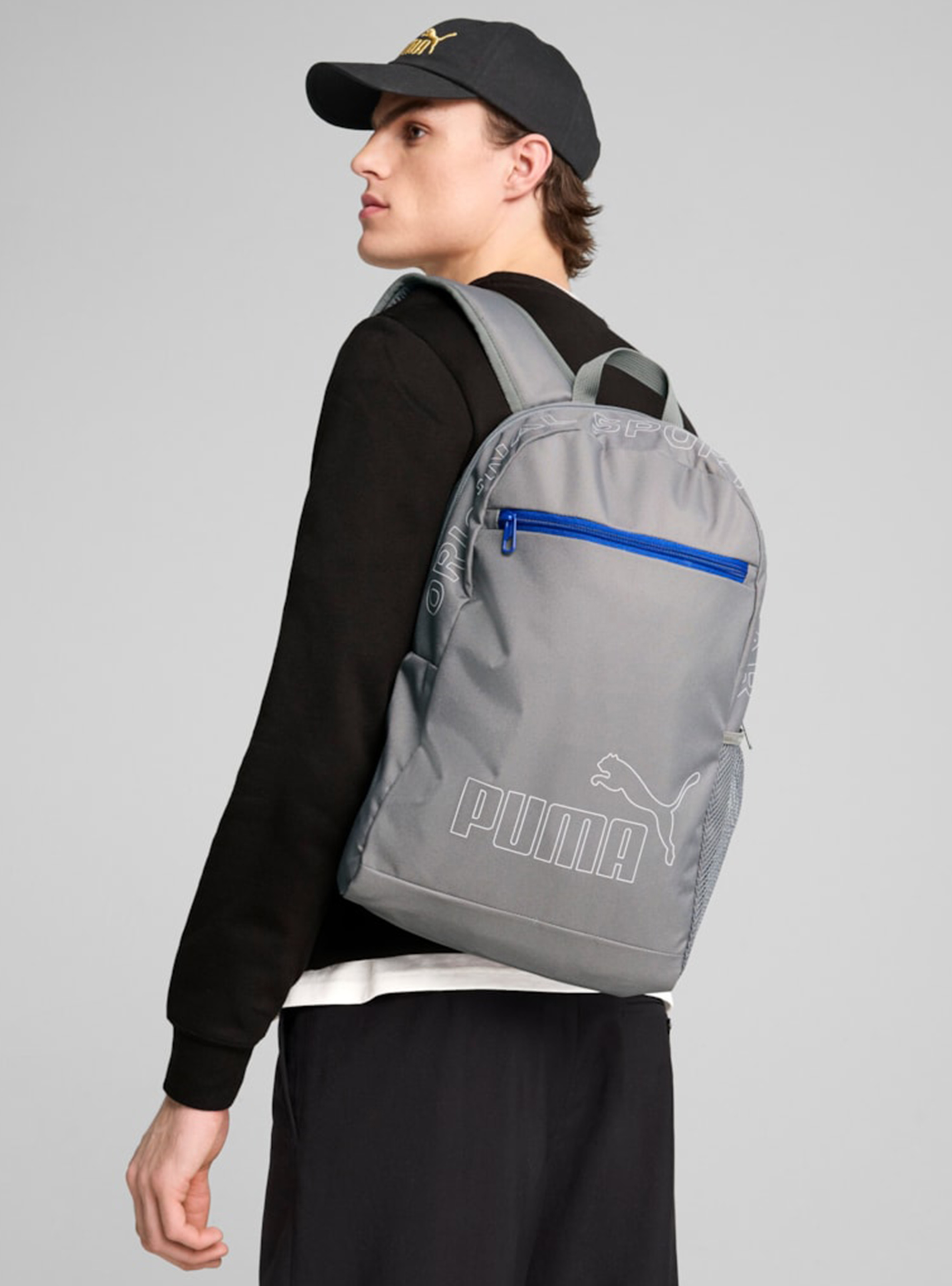 Puma backpack, GY2 GREY MEDIUM