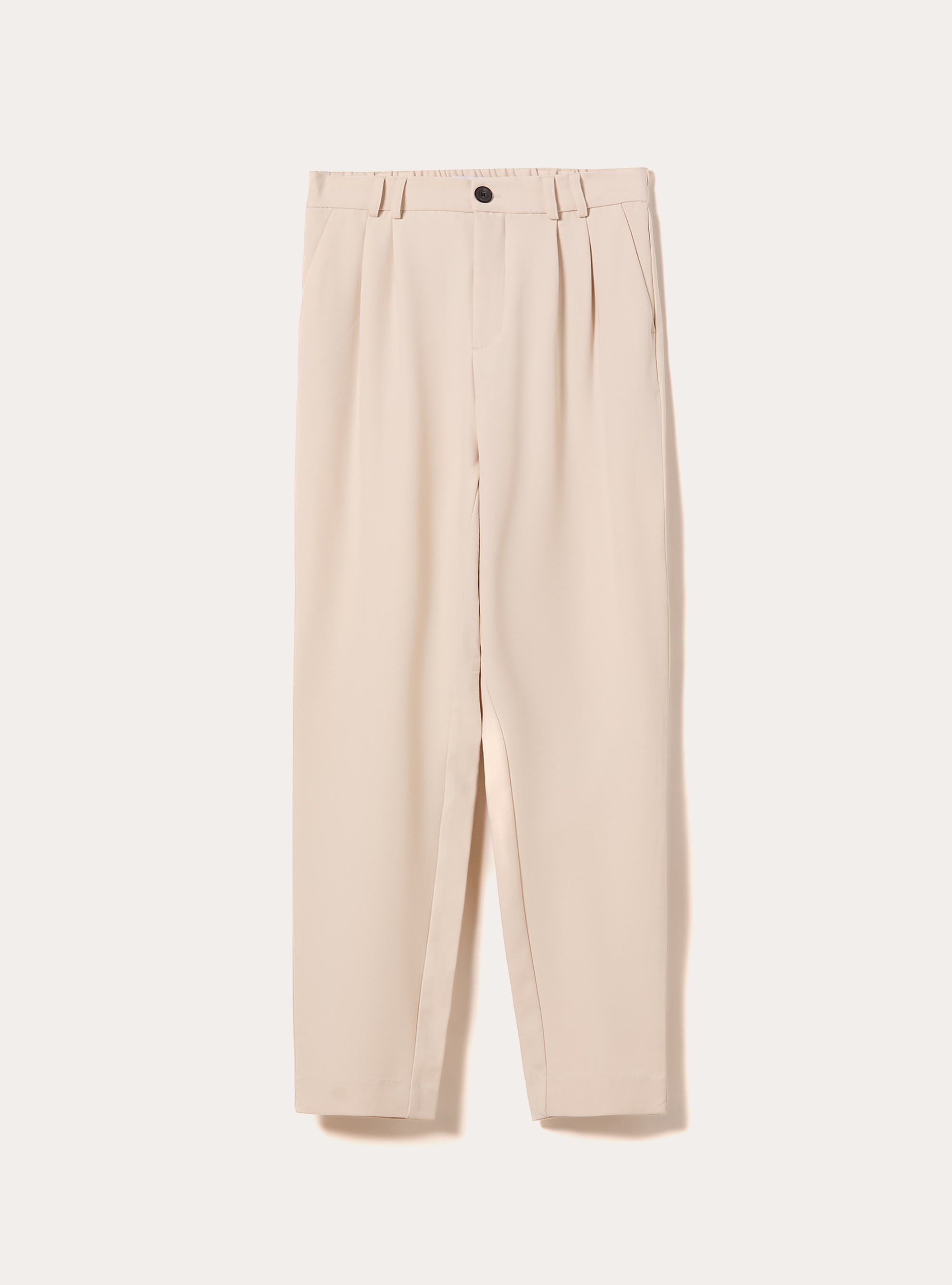 Regular fit trousers with pleats, BG2 BEIGE MEDIUM