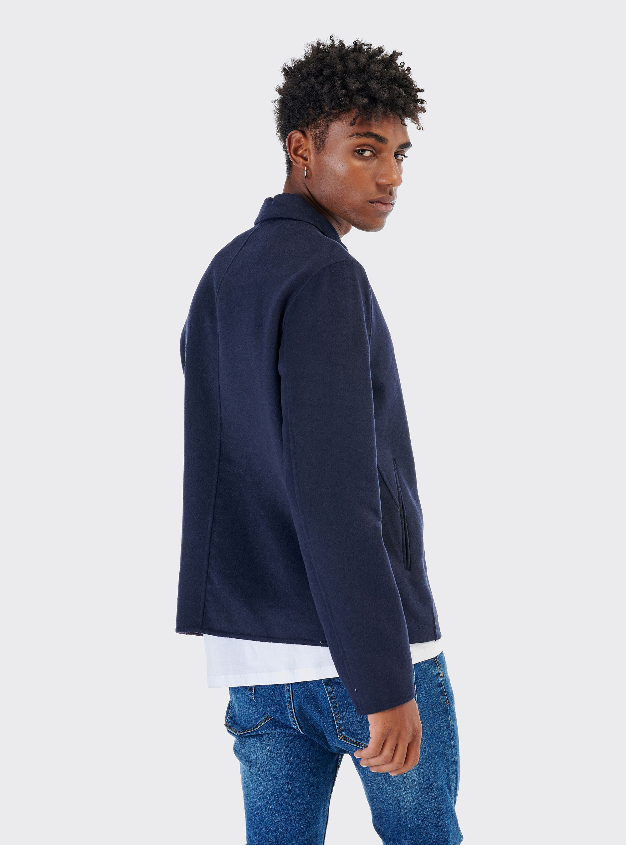 UNLINED JACKET, BLUE NAVY