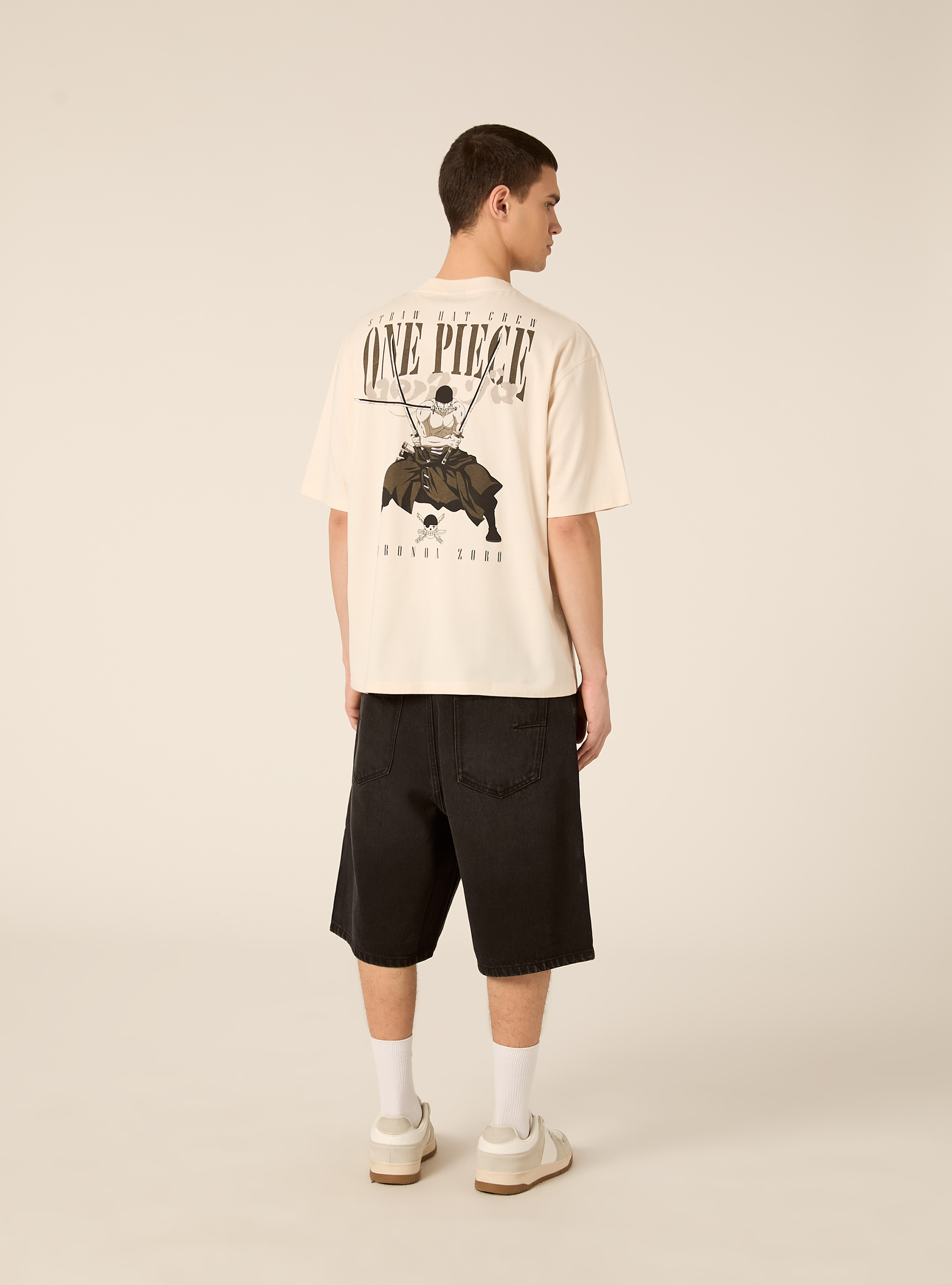 T-shirt one piece  boxy fit, CR3 CREAM LIGHT