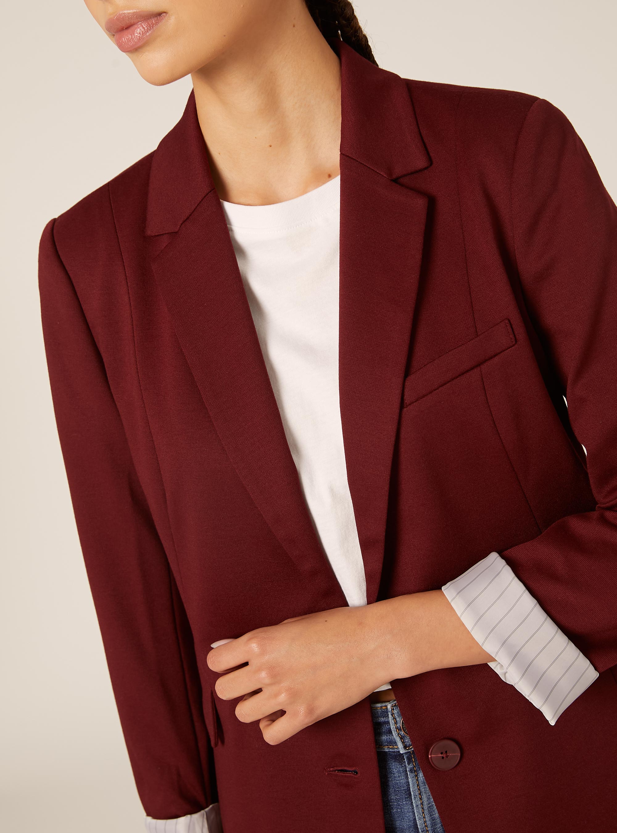 Jersey blazer, BO1 BORDEAUX DARK