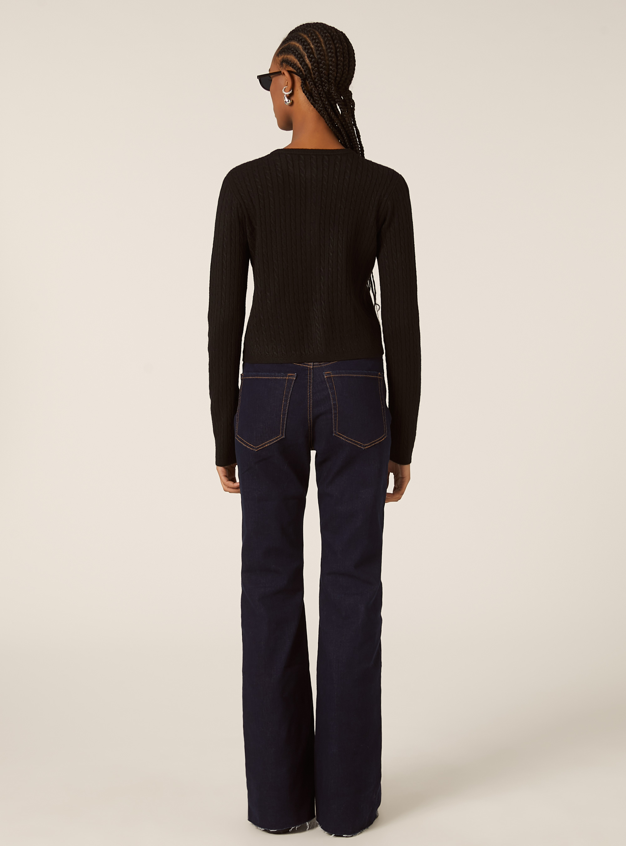 Cardigan trecce, BK1 BLACK